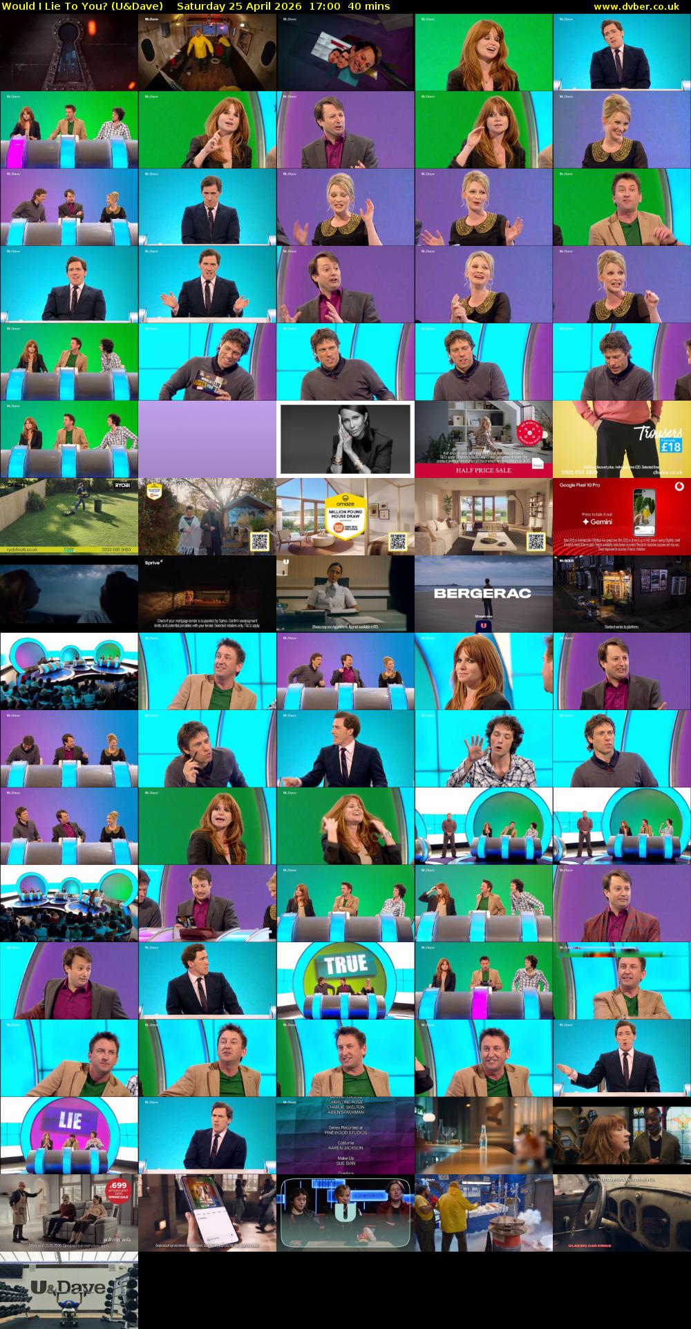 Would I Lie to You? (U&Dave) Saturday 25 April 2026 17:00 - 17:40