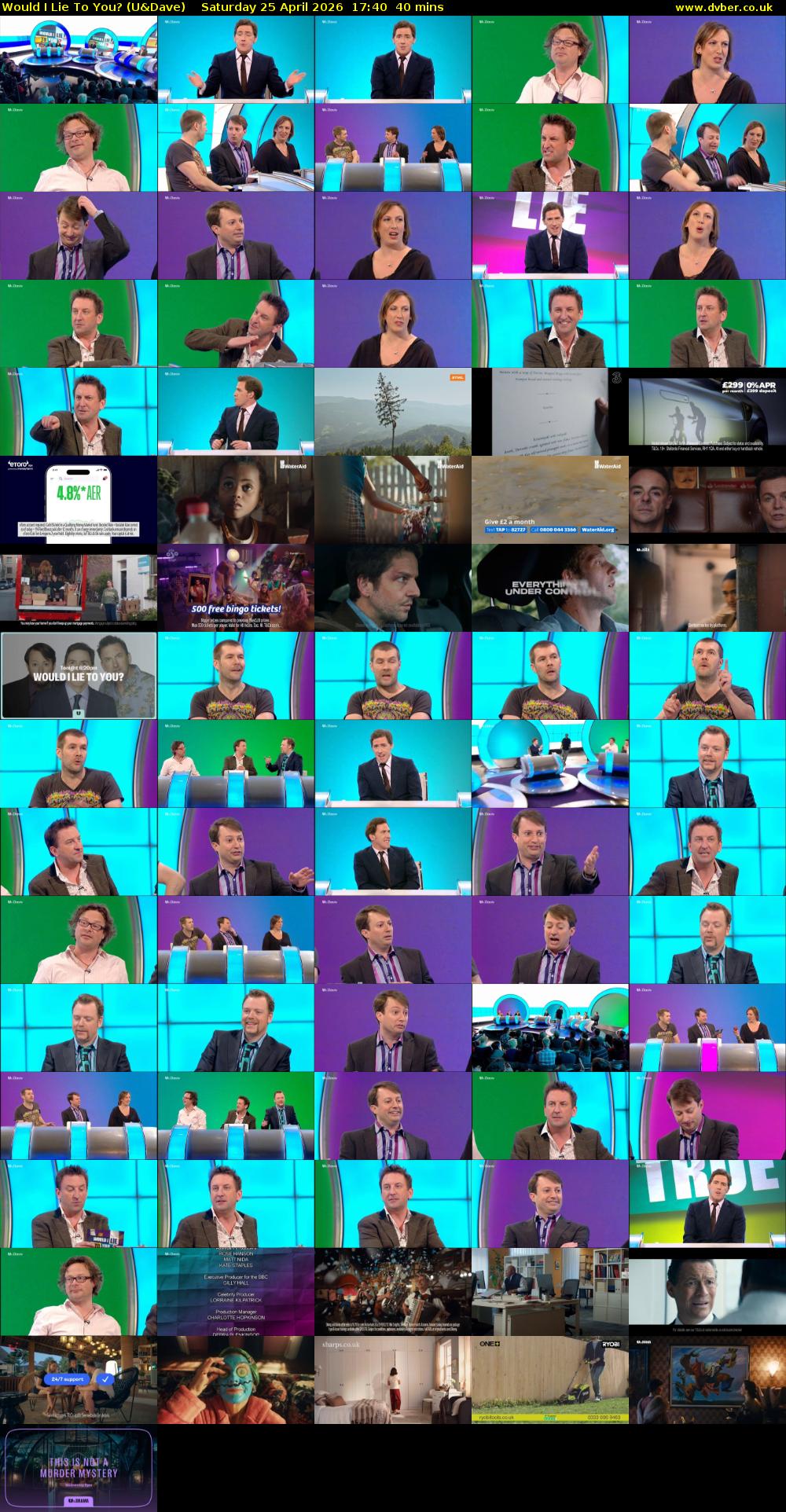 Would I Lie to You? (U&Dave) Saturday 25 April 2026 17:40 - 18:20