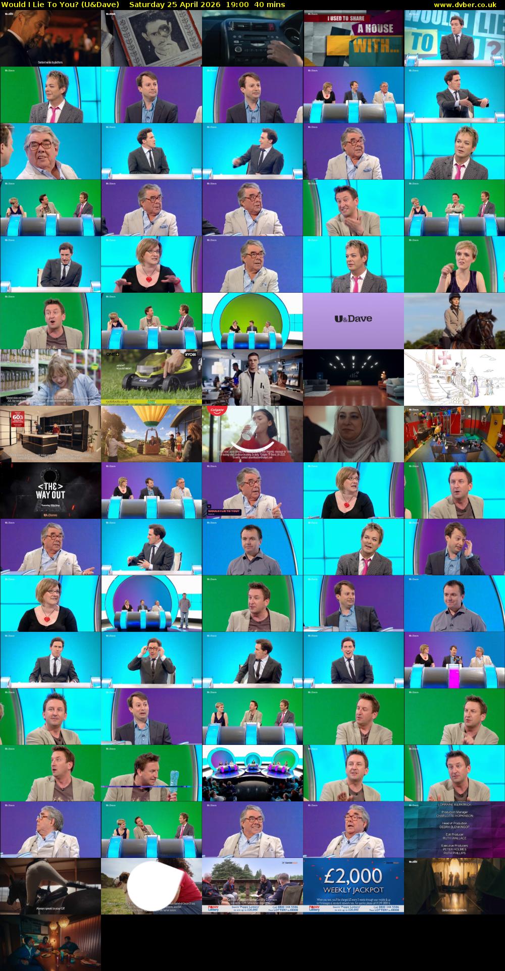 Would I Lie to You? (U&Dave) Saturday 25 April 2026 19:00 - 19:40