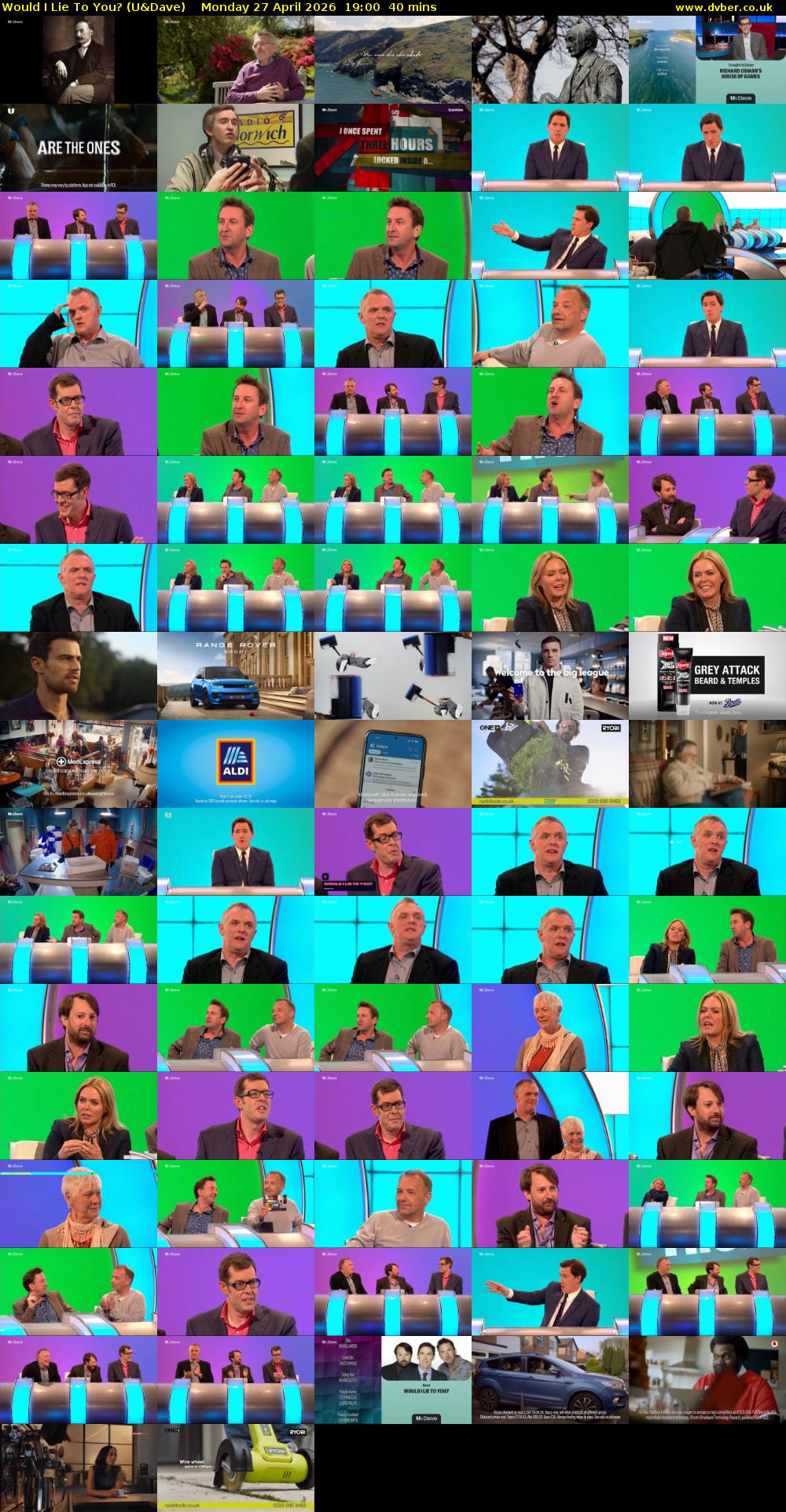 Would I Lie to You? (U&Dave) Monday 27 April 2026 19:00 - 19:40
