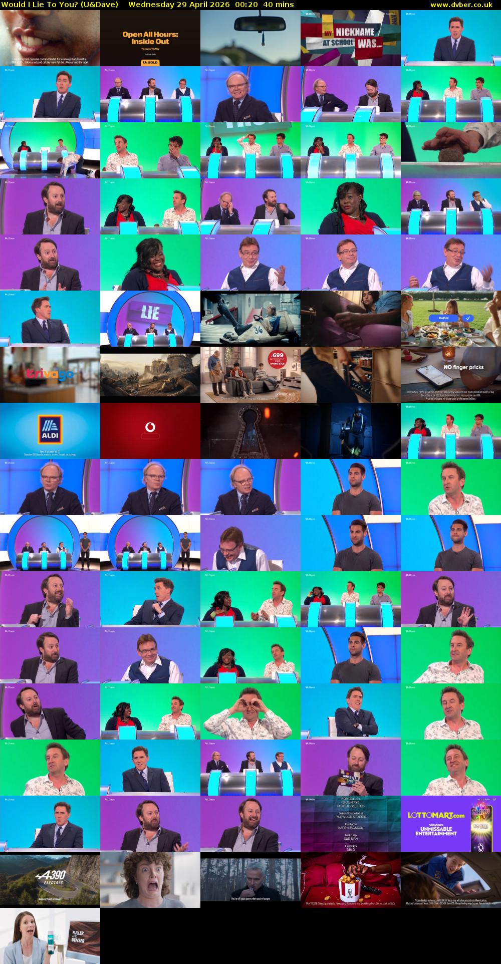 Would I Lie to You? (U&Dave) Wednesday 29 April 2026 00:20 - 01:00