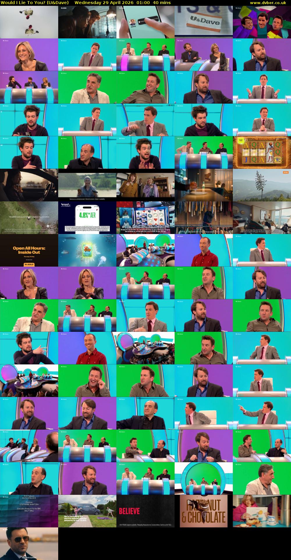 Would I Lie to You? (U&Dave) Wednesday 29 April 2026 01:00 - 01:40
