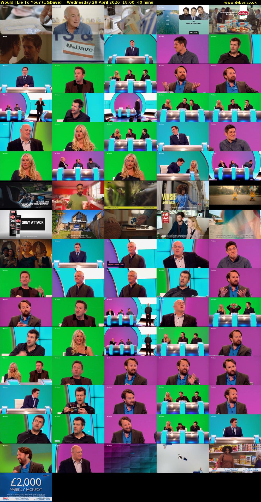 Would I Lie to You? (U&Dave) Wednesday 29 April 2026 19:00 - 19:40