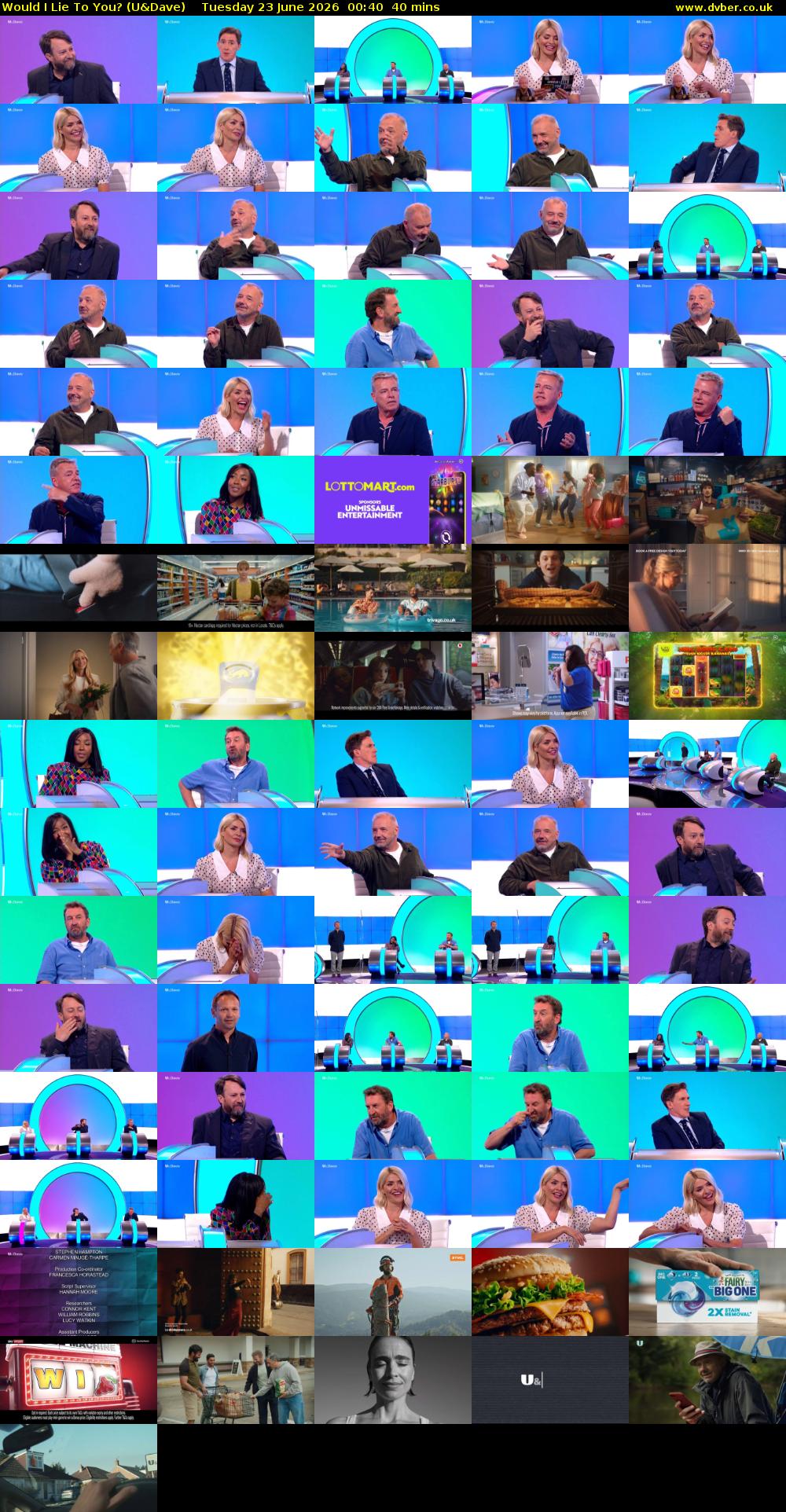 Would I Lie to You? (U&Dave) Tuesday 23 June 2026 00:40 - 01:20