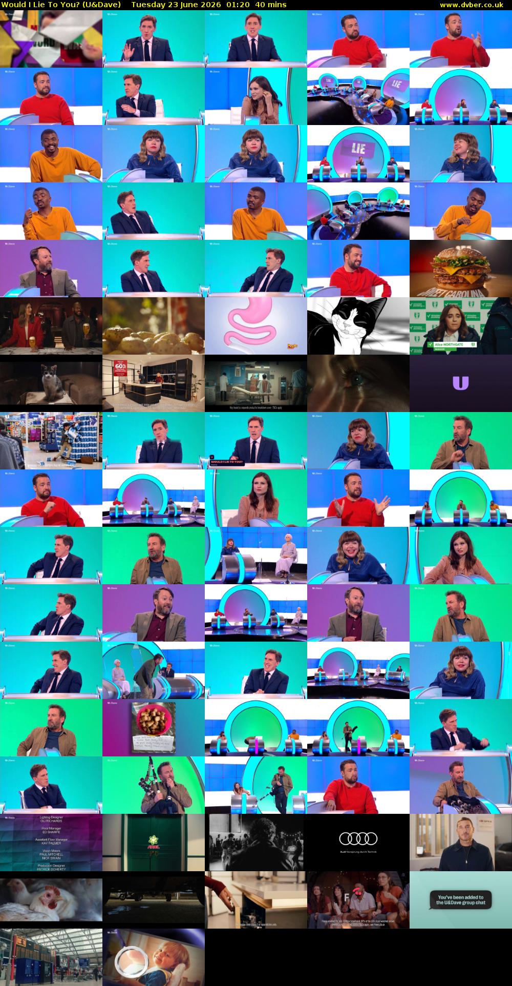 Would I Lie to You? (U&Dave) Tuesday 23 June 2026 01:20 - 02:00