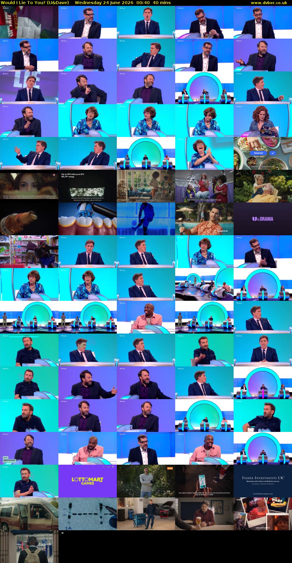 Would I Lie to You? (U&Dave) Wednesday 24 June 2026 00:40 - 01:20