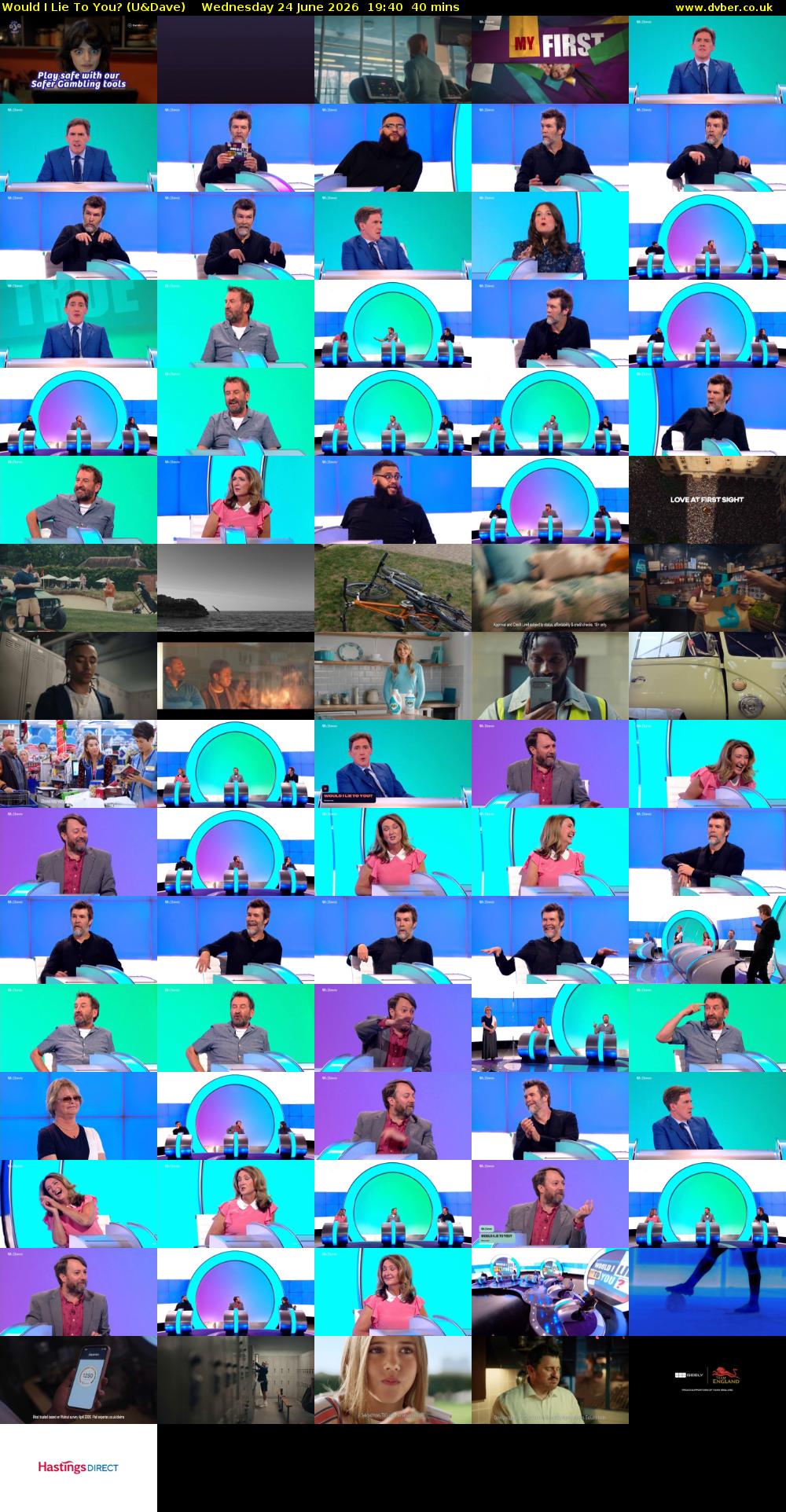 Would I Lie to You? (U&Dave) Wednesday 24 June 2026 19:40 - 20:20