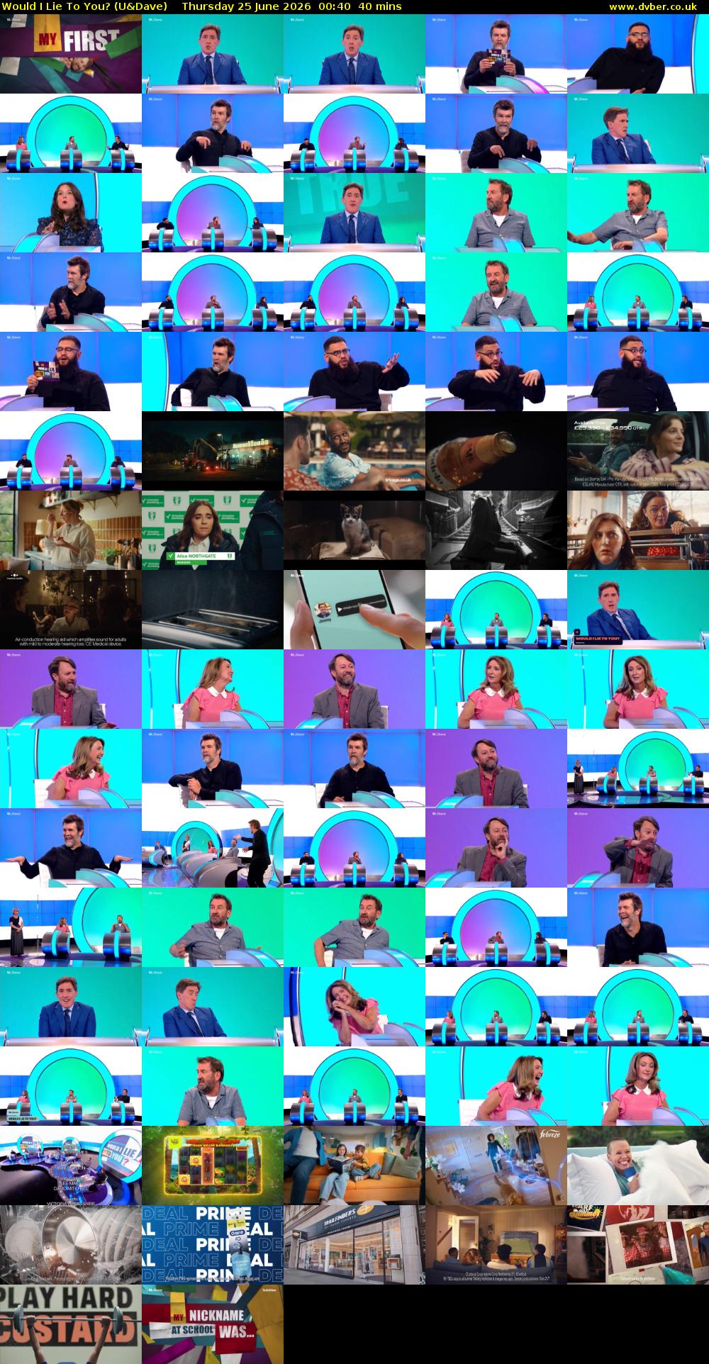 Would I Lie to You? (U&Dave) Thursday 25 June 2026 00:40 - 01:20