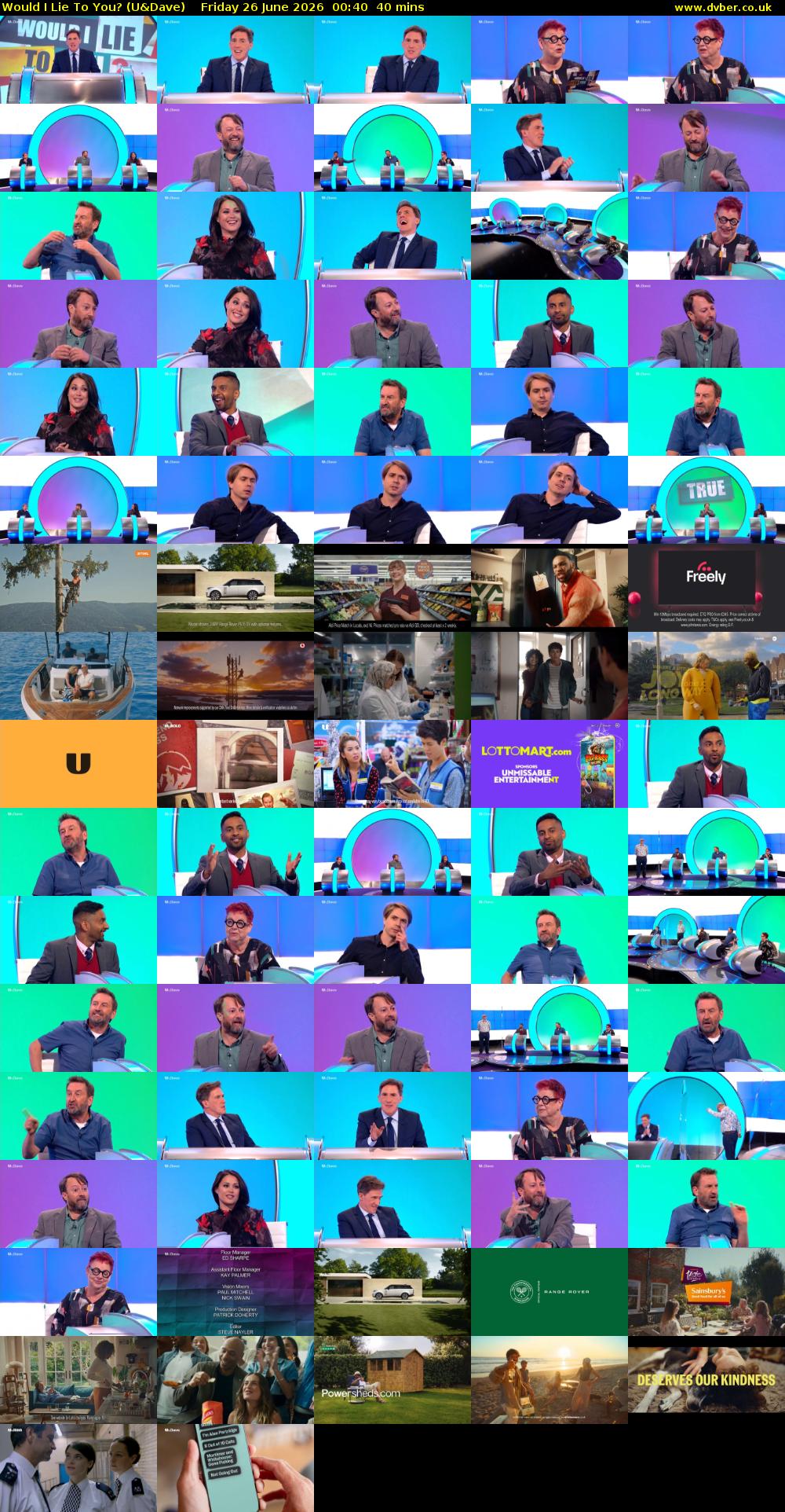 Would I Lie to You? (U&Dave) Friday 26 June 2026 00:40 - 01:20