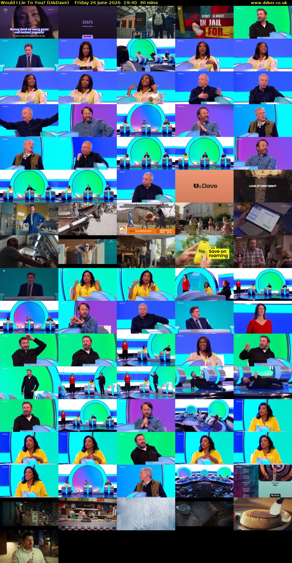 Would I Lie to You? (U&Dave) Friday 26 June 2026 19:40 - 20:20