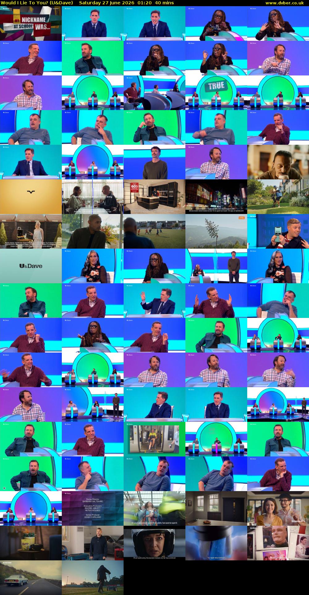 Would I Lie to You? (U&Dave) Saturday 27 June 2026 01:20 - 02:00