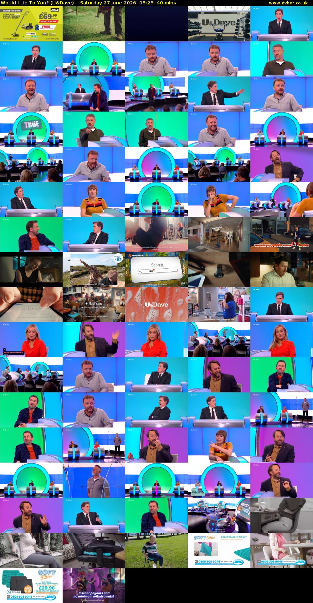 Would I Lie to You? (U&Dave) Saturday 27 June 2026 08:25 - 09:05