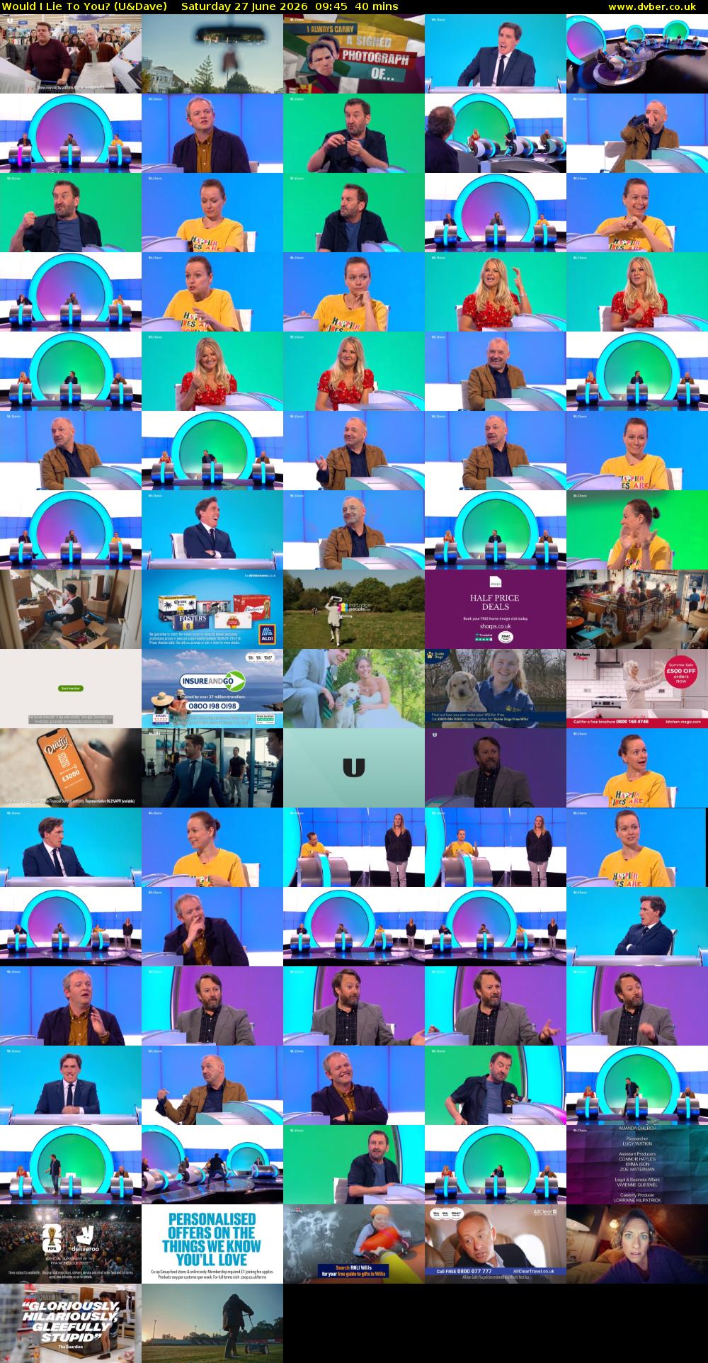 Would I Lie to You? (U&Dave) Saturday 27 June 2026 09:45 - 10:25