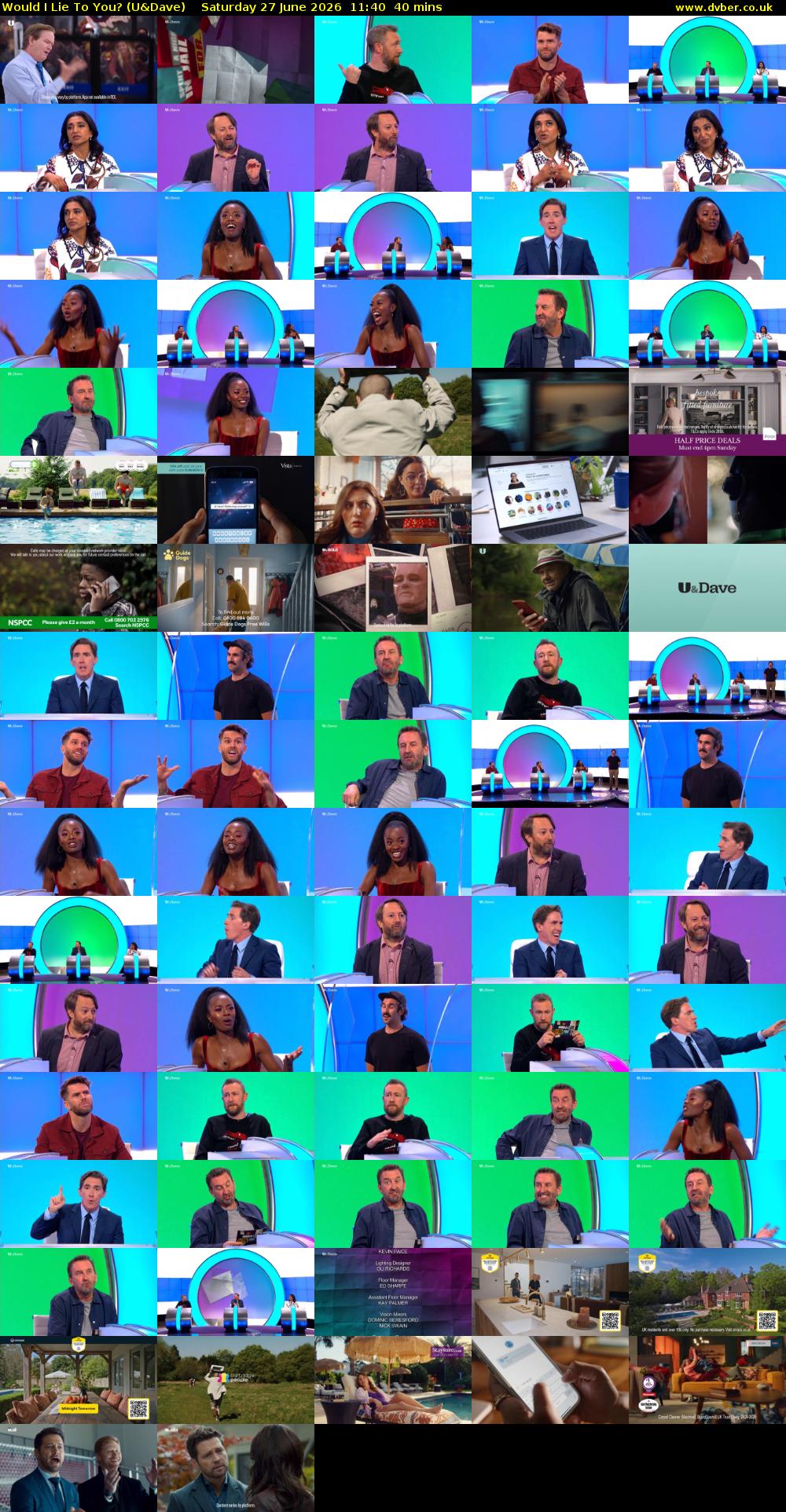 Would I Lie to You? (U&Dave) Saturday 27 June 2026 11:40 - 12:20