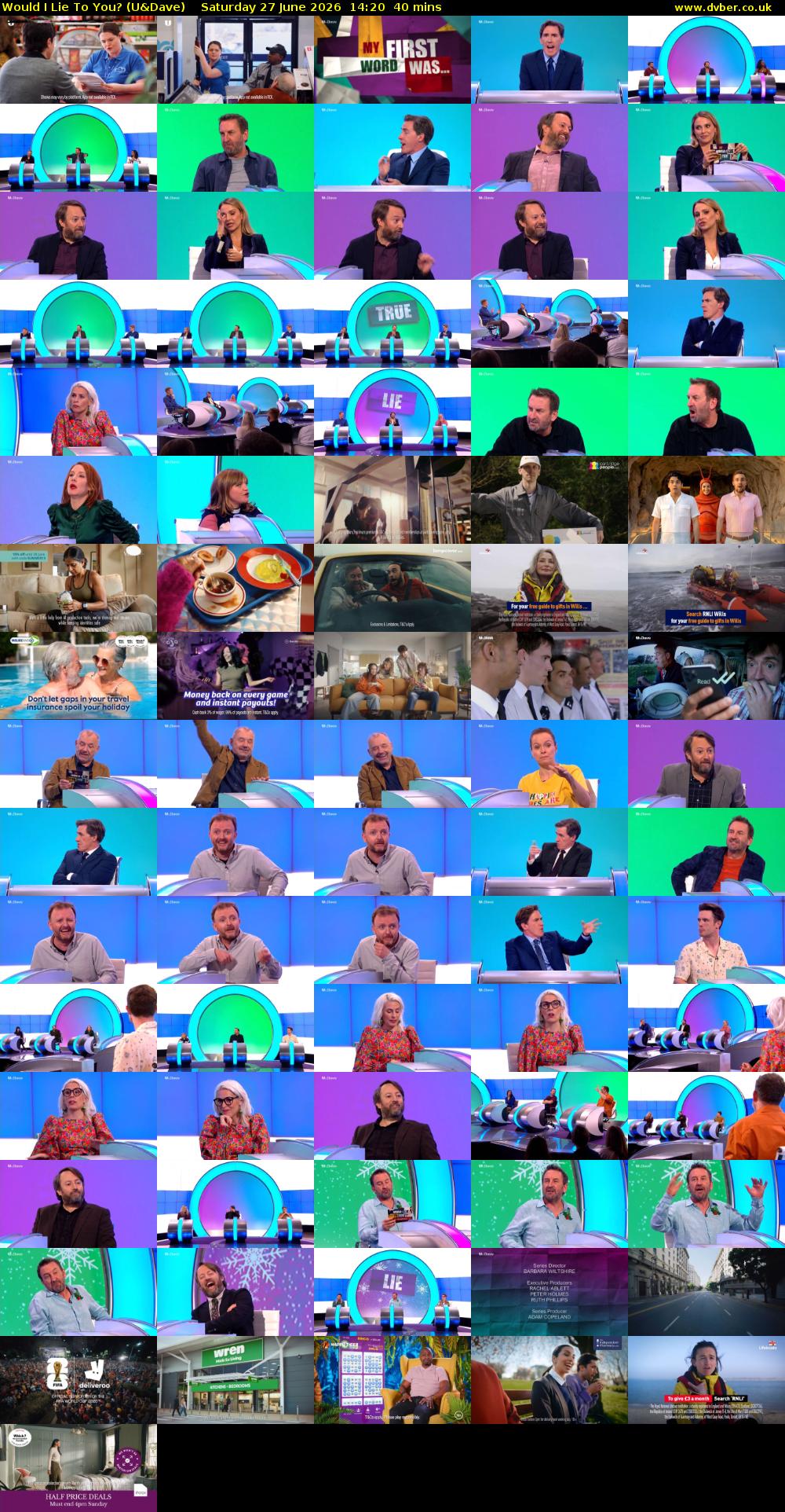 Would I Lie to You? (U&Dave) Saturday 27 June 2026 14:20 - 15:00