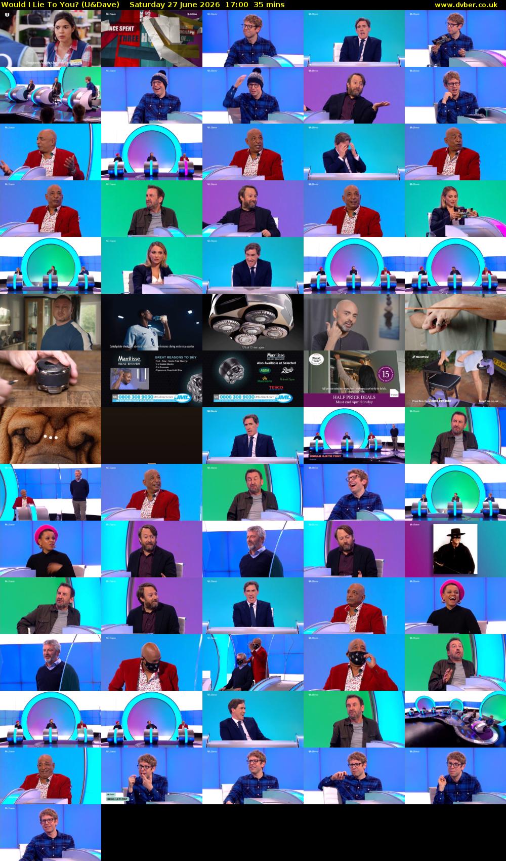 Would I Lie to You? (U&Dave) Saturday 27 June 2026 17:00 - 17:35