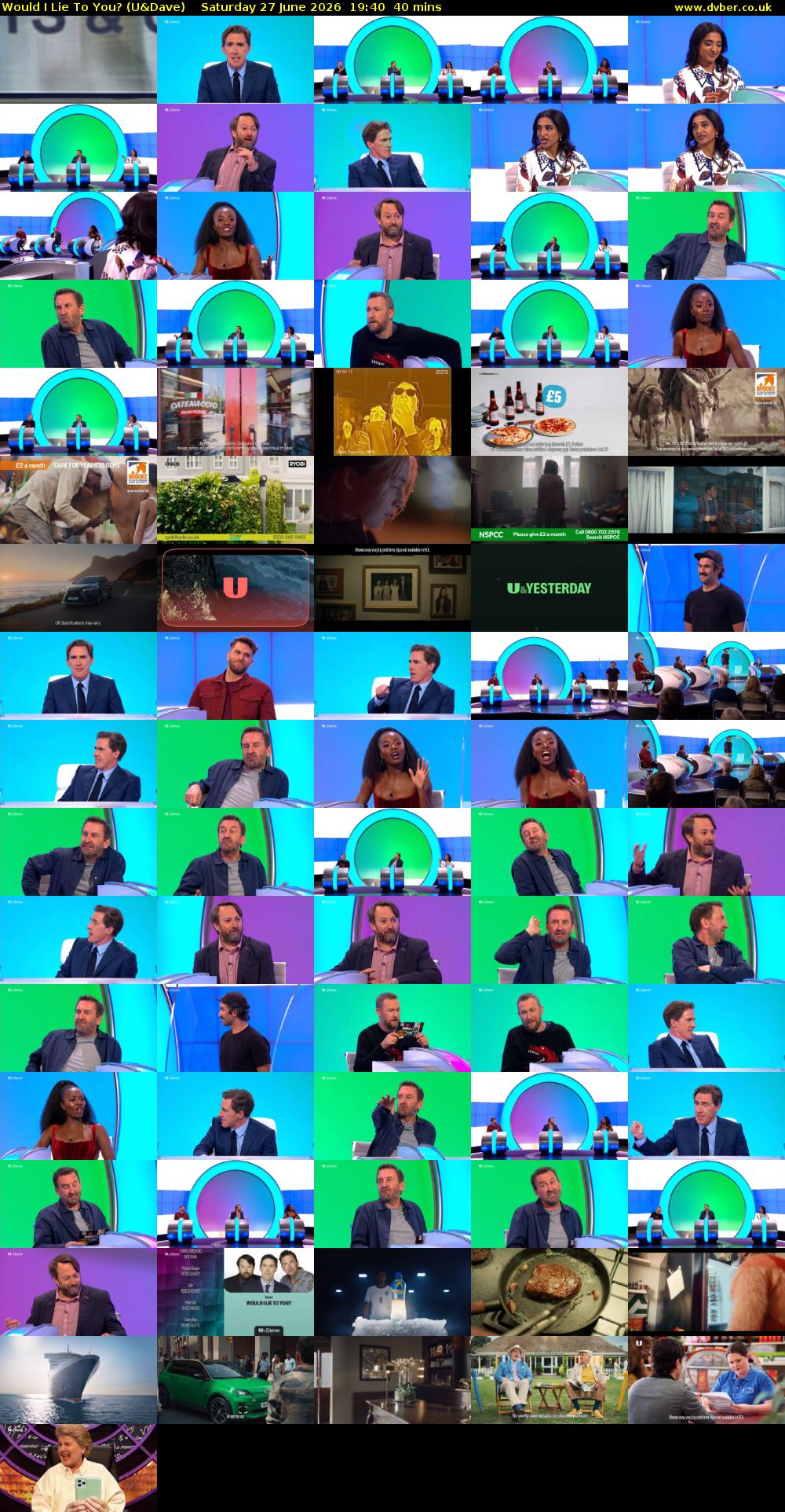 Would I Lie to You? (U&Dave) Saturday 27 June 2026 19:40 - 20:20