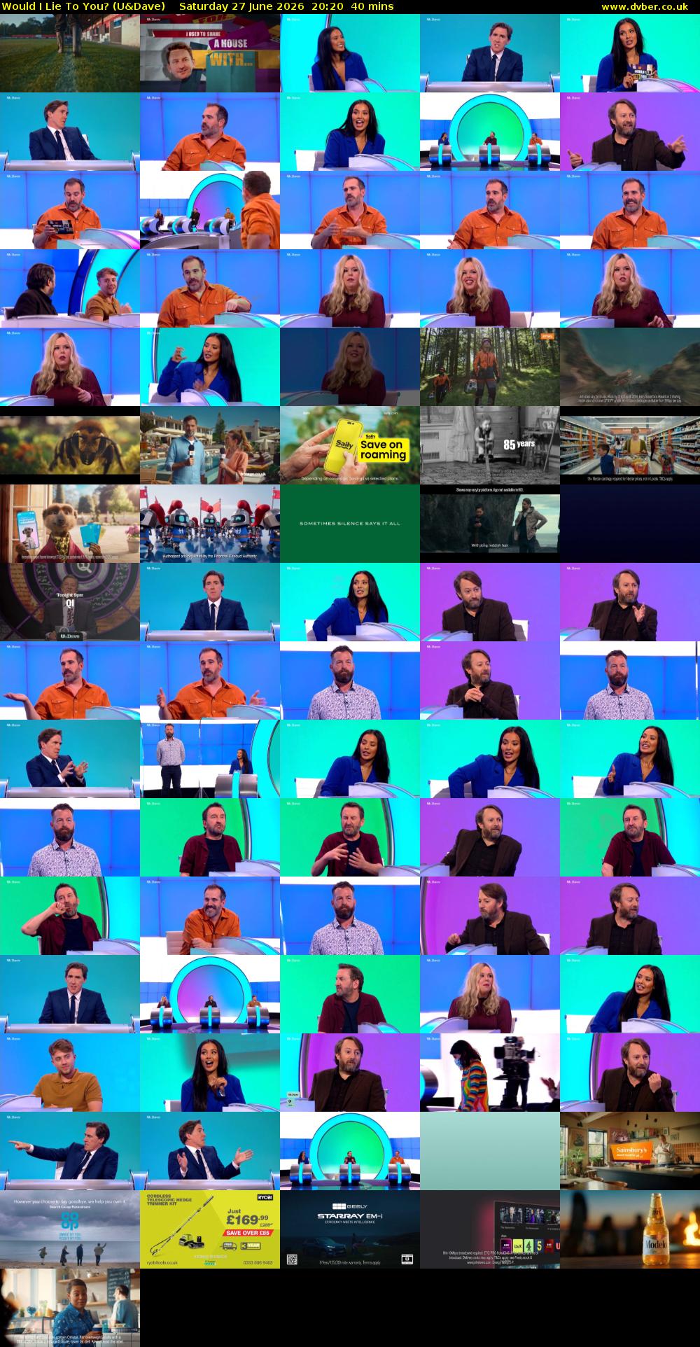 Would I Lie to You? (U&Dave) Saturday 27 June 2026 20:20 - 21:00