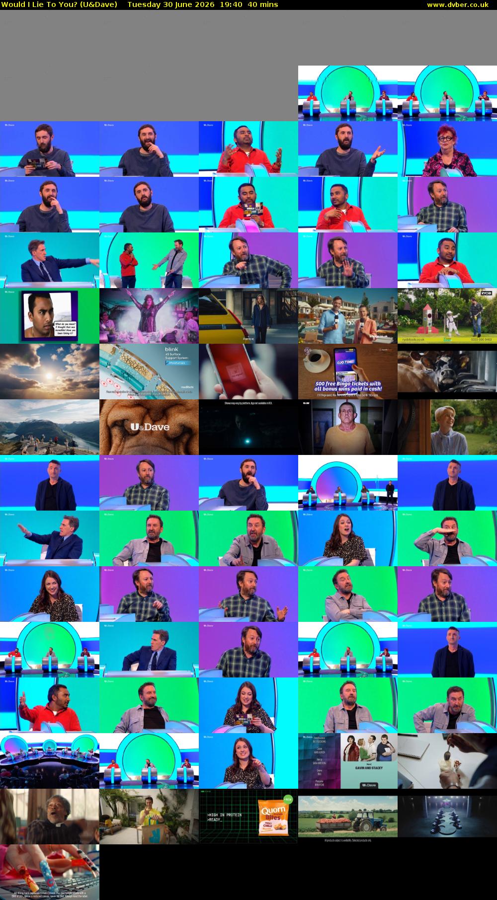 Would I Lie to You? (U&Dave) Tuesday 30 June 2026 19:40 - 20:20