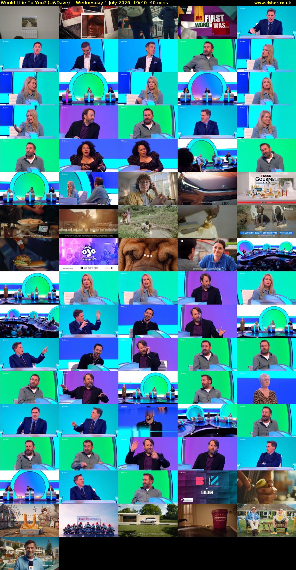 Would I Lie to You? (U&Dave) Wednesday 1 July 2026 19:40 - 20:20