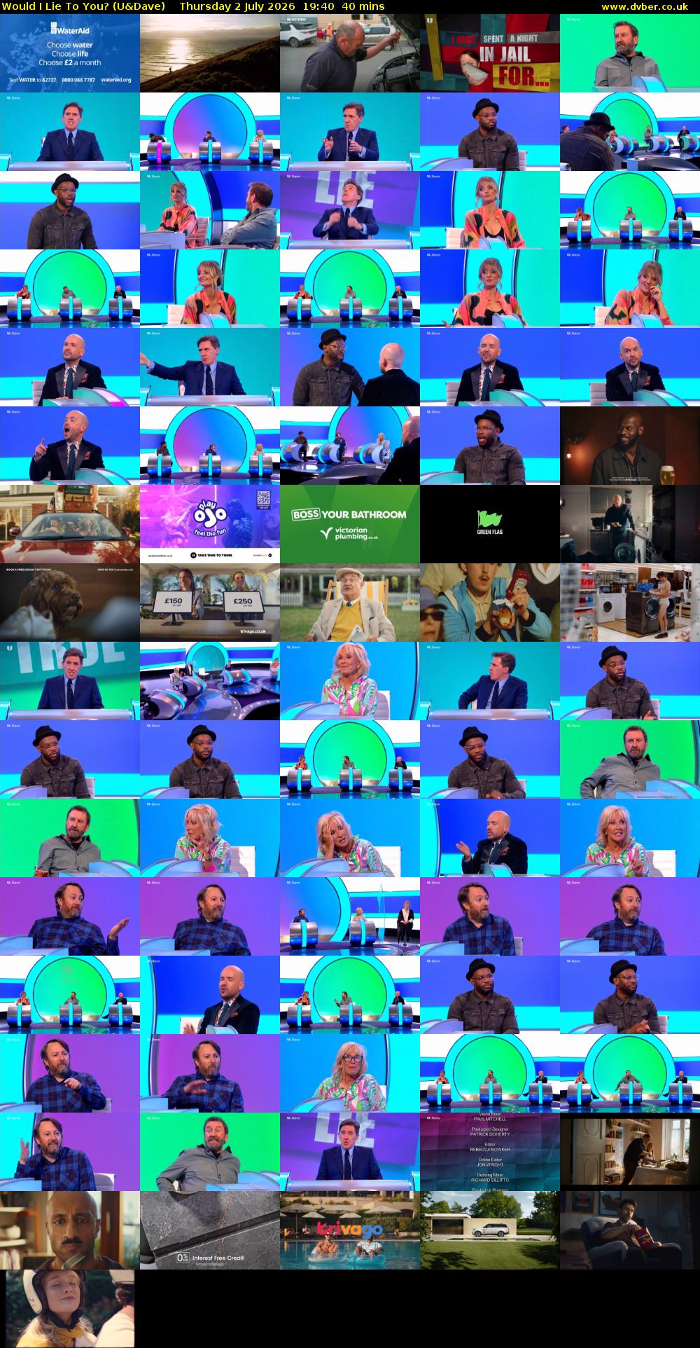 Would I Lie to You? (U&Dave) Thursday 2 July 2026 19:40 - 20:20
