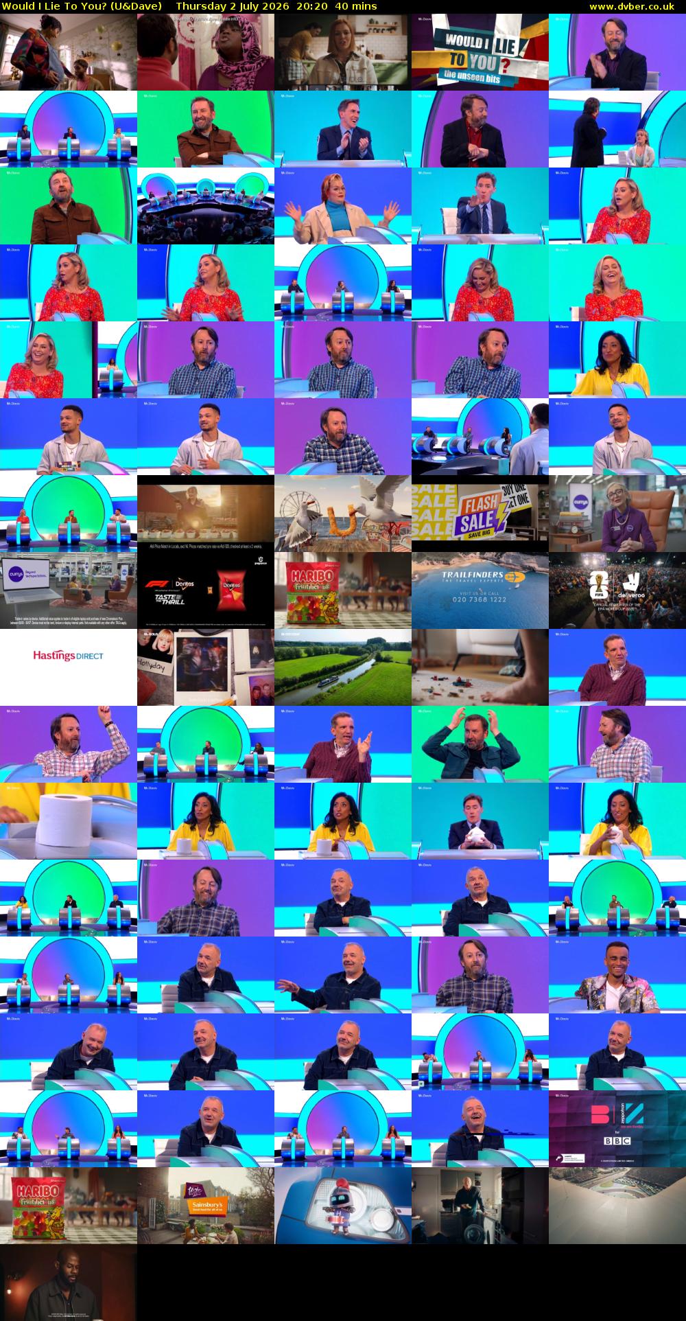 Would I Lie to You? (U&Dave) Thursday 2 July 2026 20:20 - 21:00