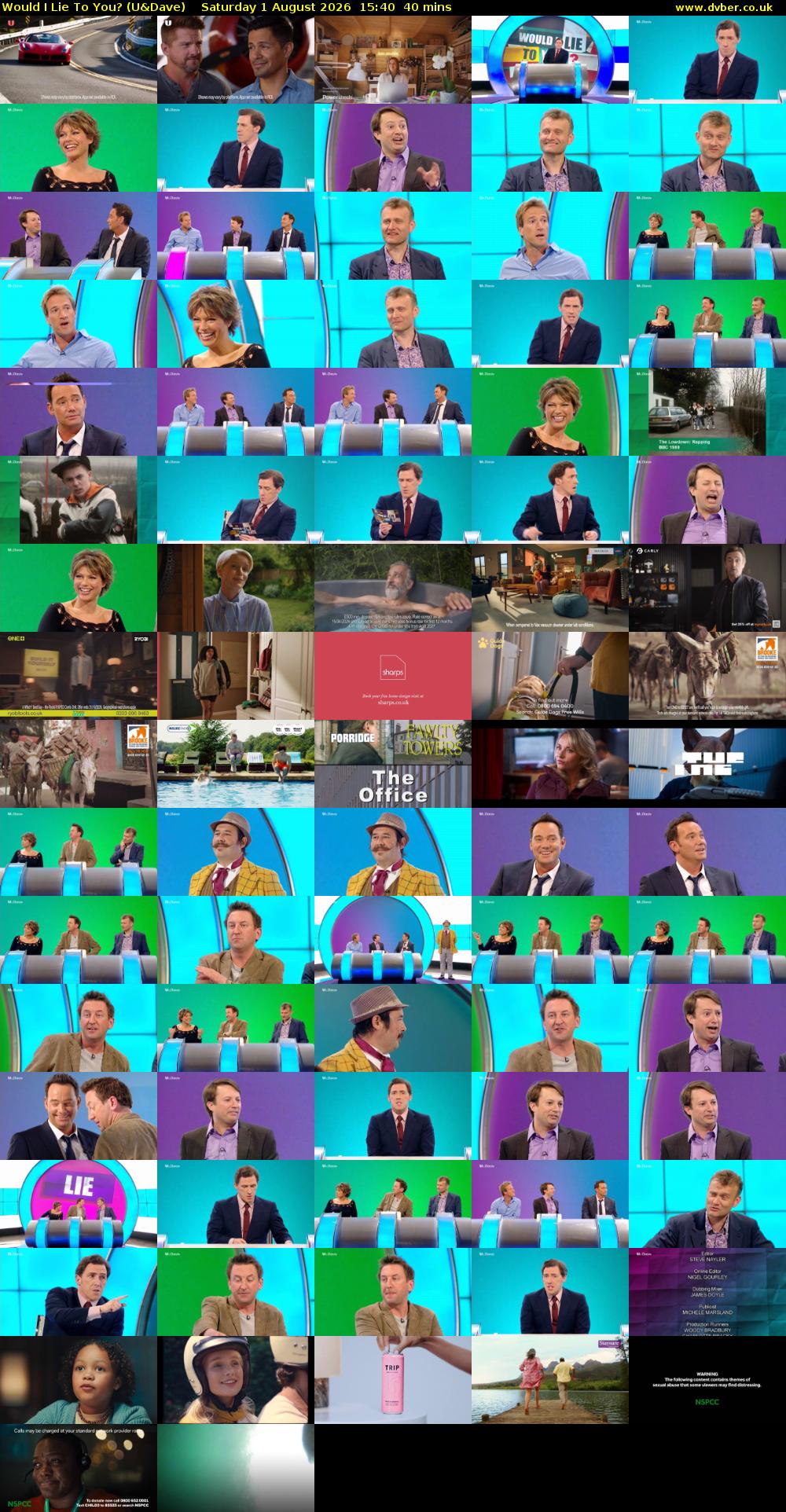 Would I Lie to You? (U&Dave) Saturday 1 August 2026 15:40 - 16:20