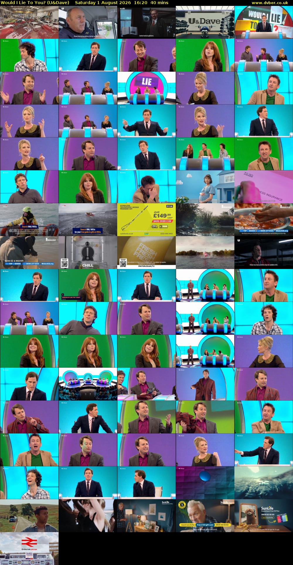 Would I Lie to You? (U&Dave) Saturday 1 August 2026 16:20 - 17:00
