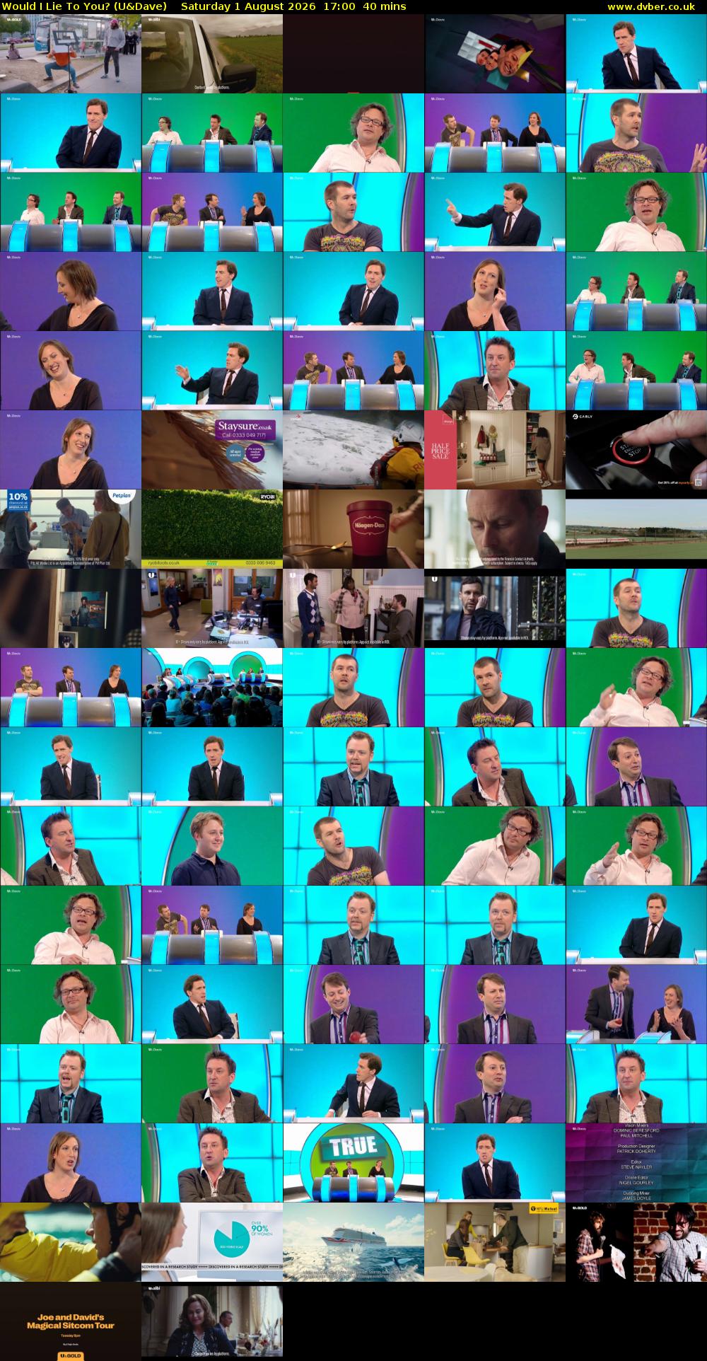 Would I Lie to You? (U&Dave) Saturday 1 August 2026 17:00 - 17:40