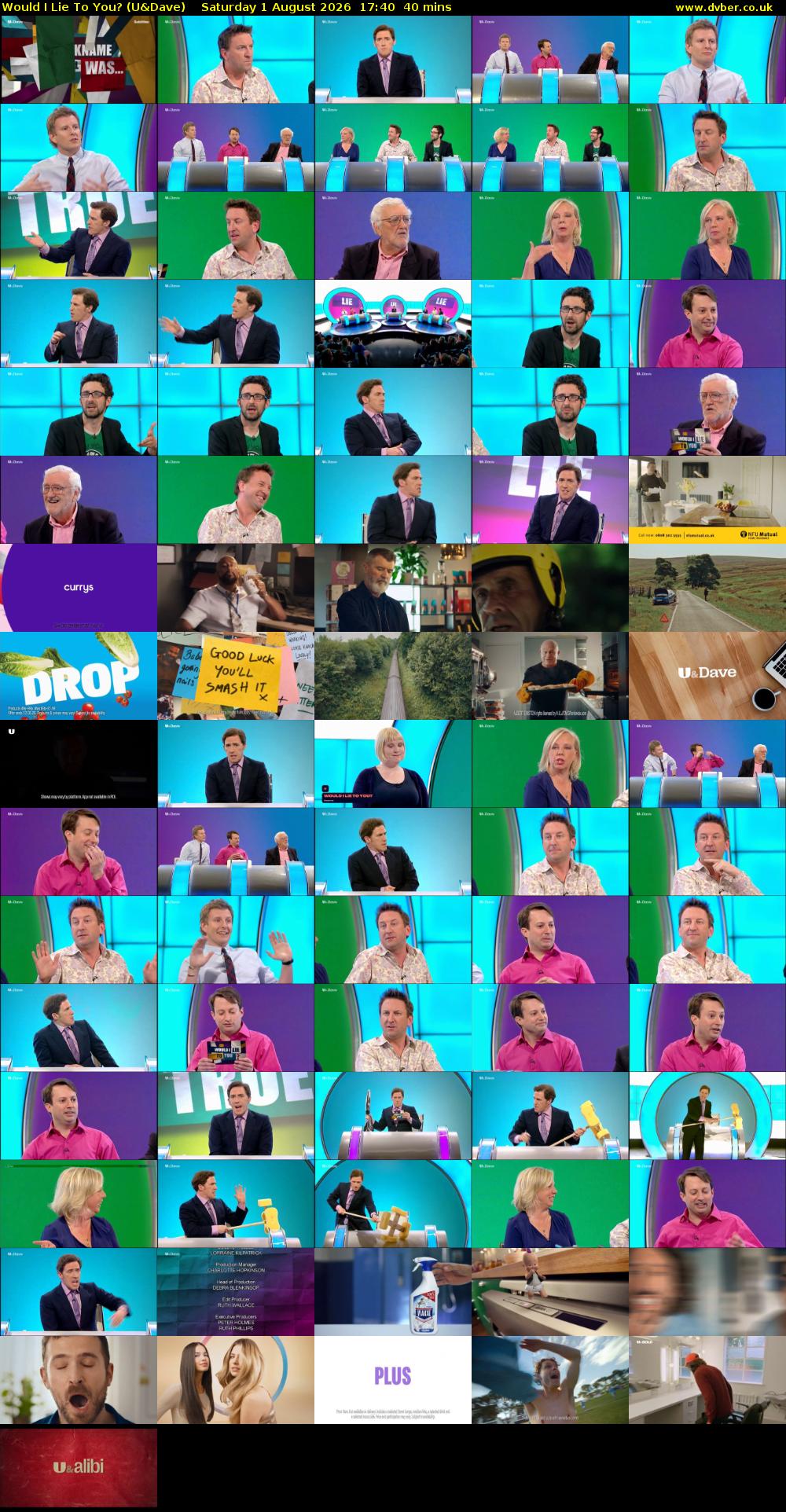 Would I Lie to You? (U&Dave) Saturday 1 August 2026 17:40 - 18:20