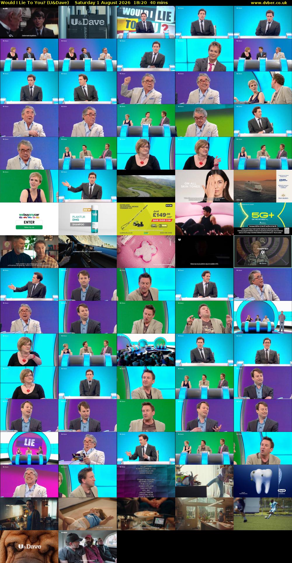 Would I Lie to You? (U&Dave) Saturday 1 August 2026 18:20 - 19:00