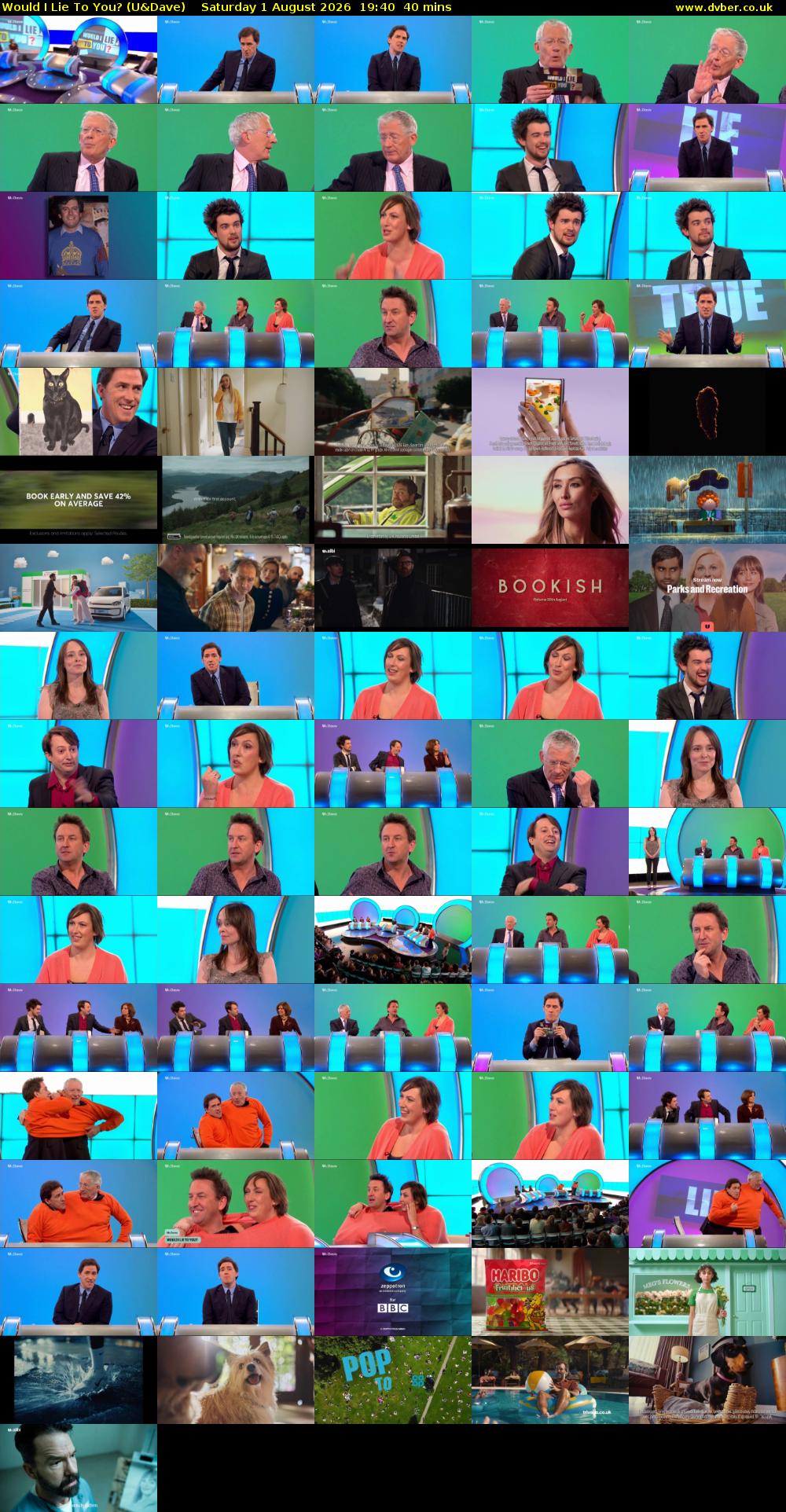 Would I Lie to You? (U&Dave) Saturday 1 August 2026 19:40 - 20:20
