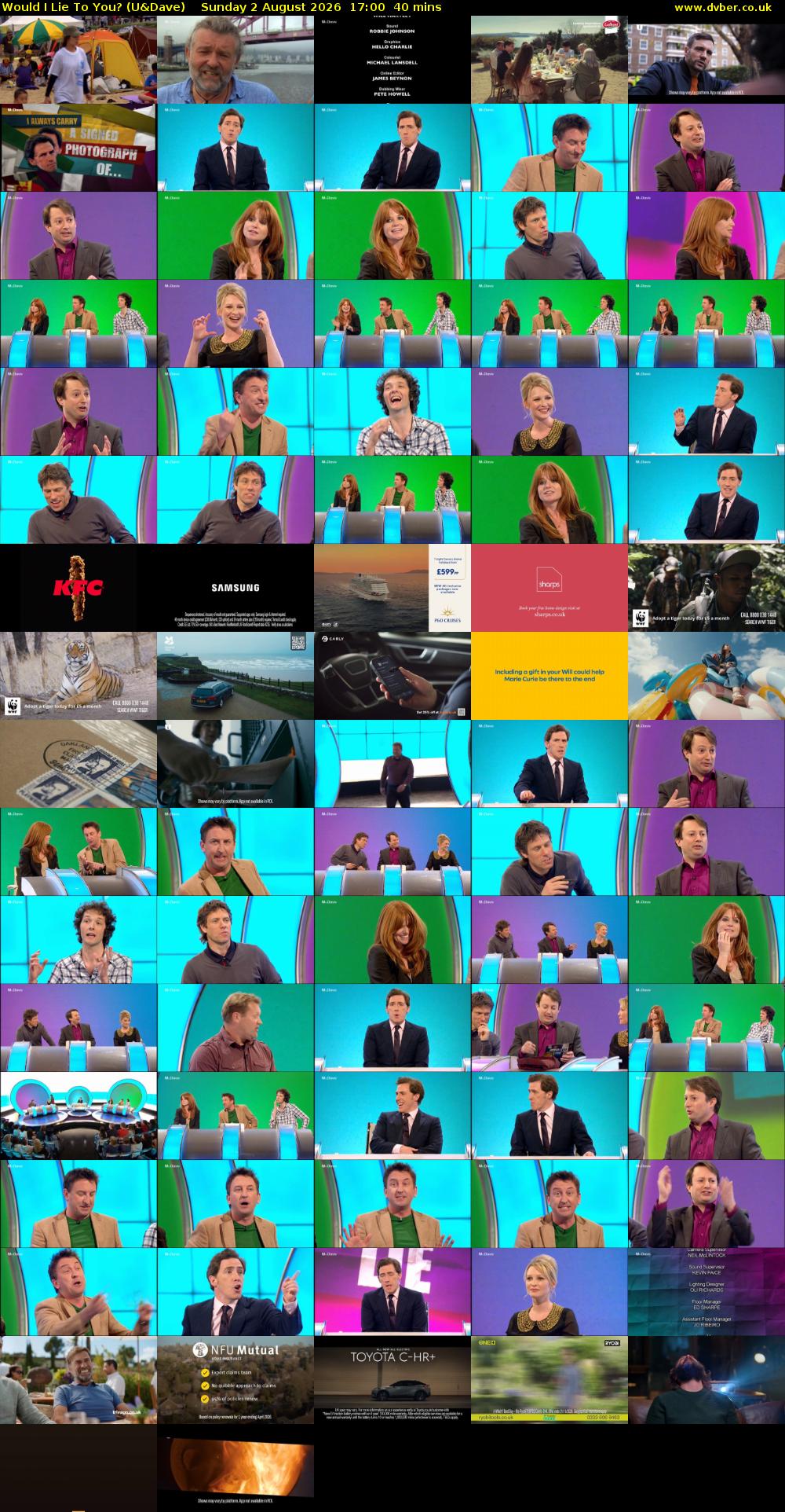 Would I Lie to You? (U&Dave) Sunday 2 August 2026 17:00 - 17:40