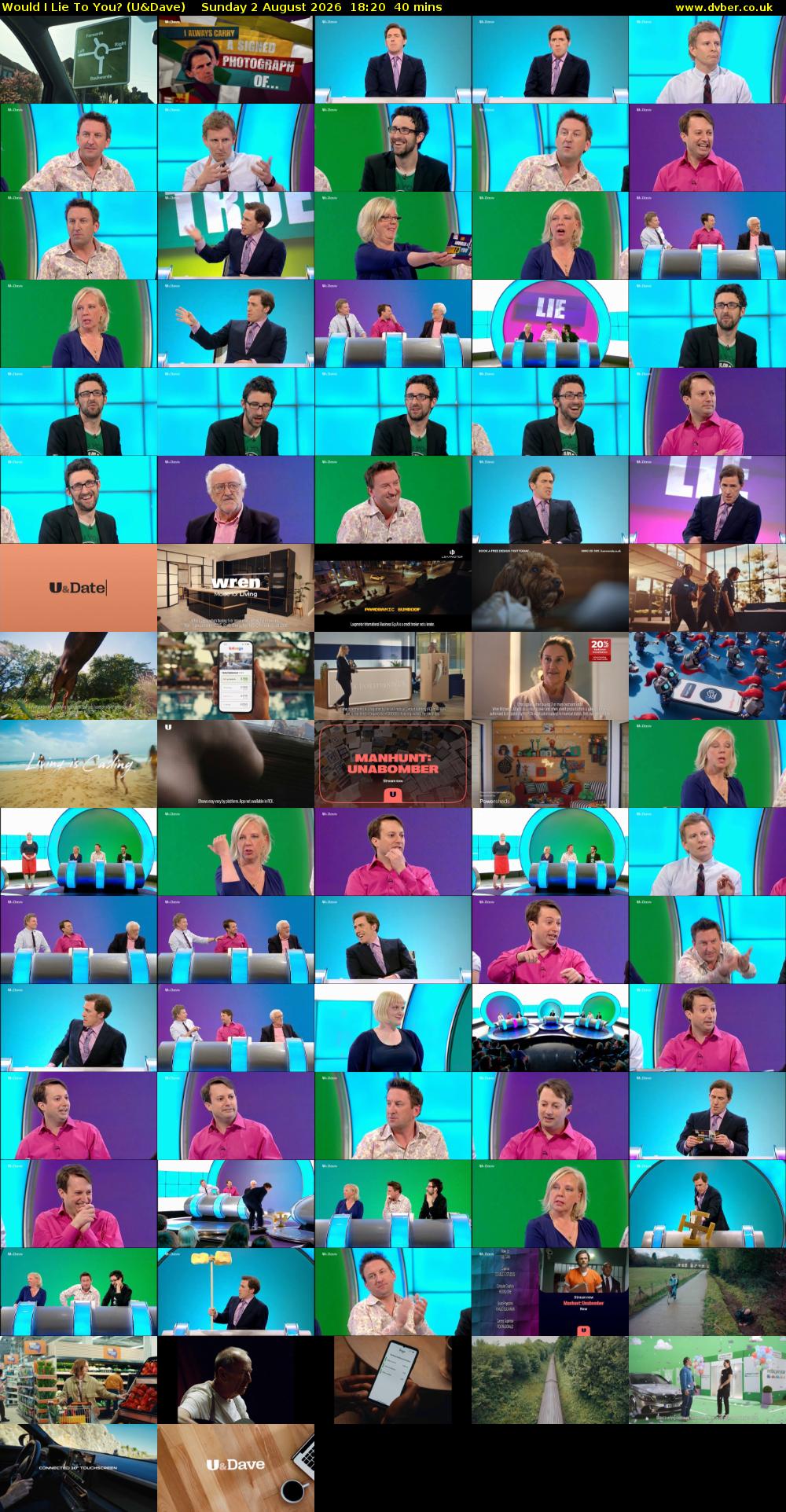 Would I Lie to You? (U&Dave) Sunday 2 August 2026 18:20 - 19:00