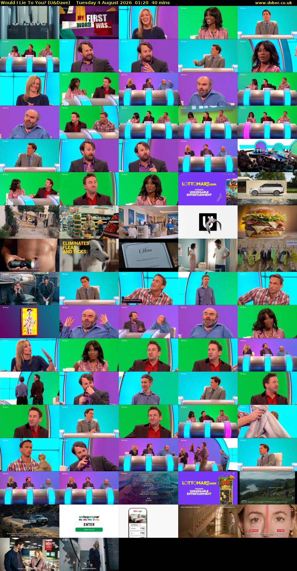 Would I Lie to You? (U&Dave) Tuesday 4 August 2026 01:20 - 02:00