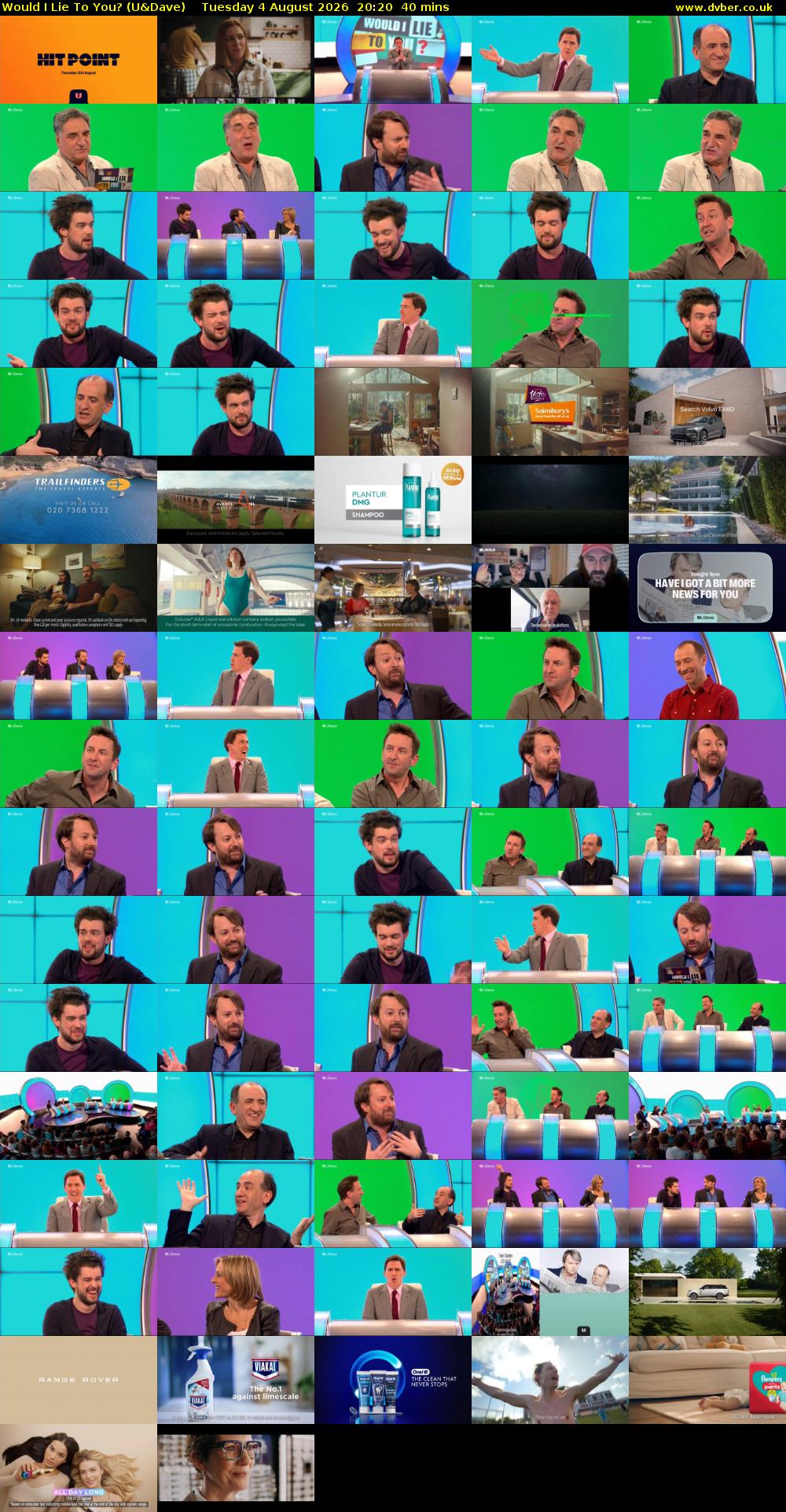 Would I Lie to You? (U&Dave) Tuesday 4 August 2026 20:20 - 21:00