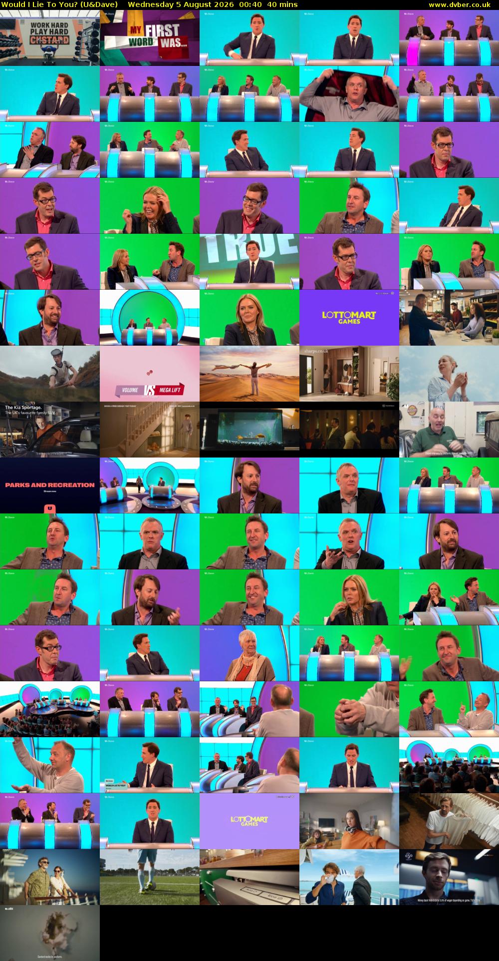 Would I Lie to You? (U&Dave) Wednesday 5 August 2026 00:40 - 01:20