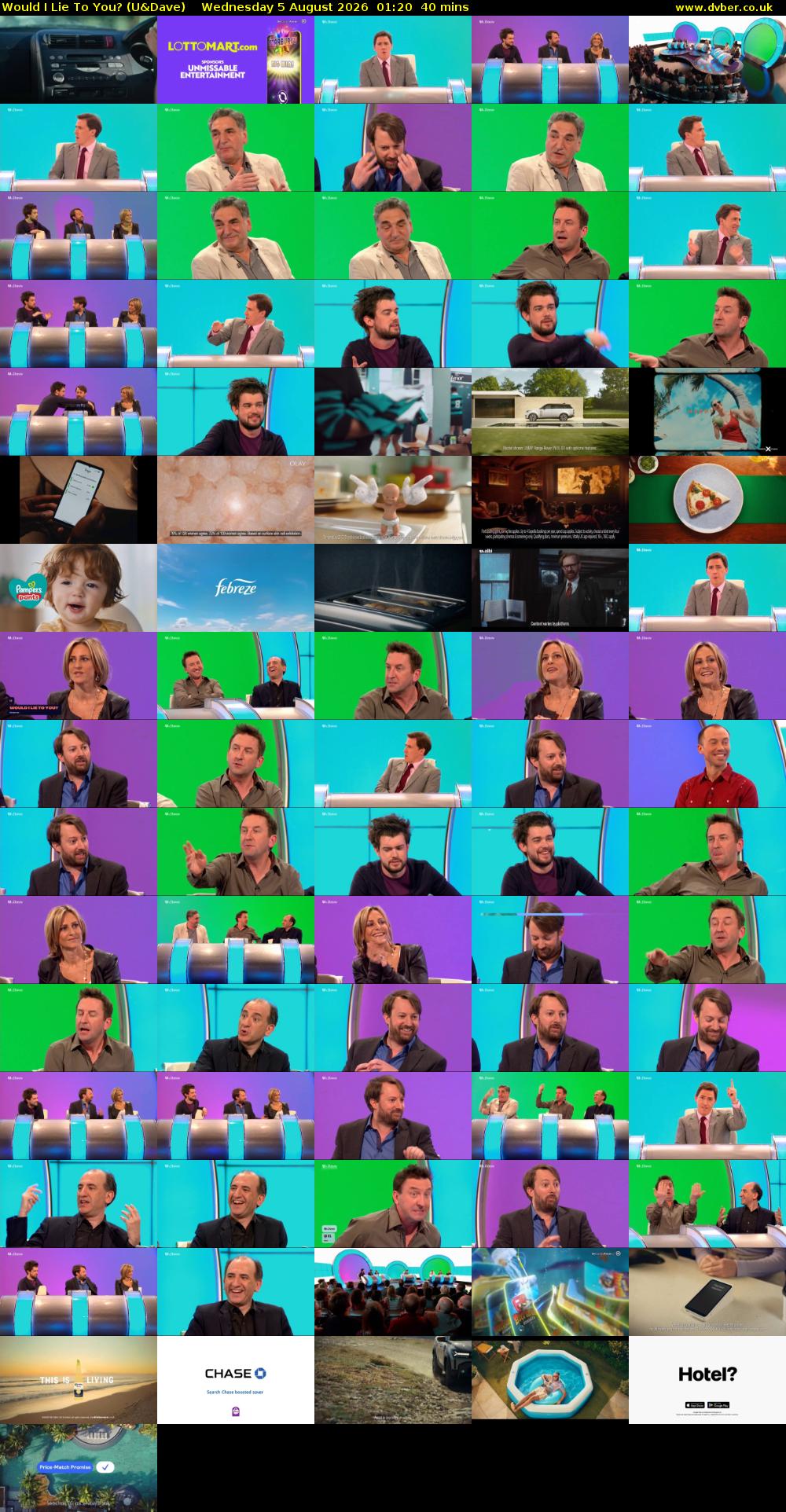 Would I Lie to You? (U&Dave) Wednesday 5 August 2026 01:20 - 02:00