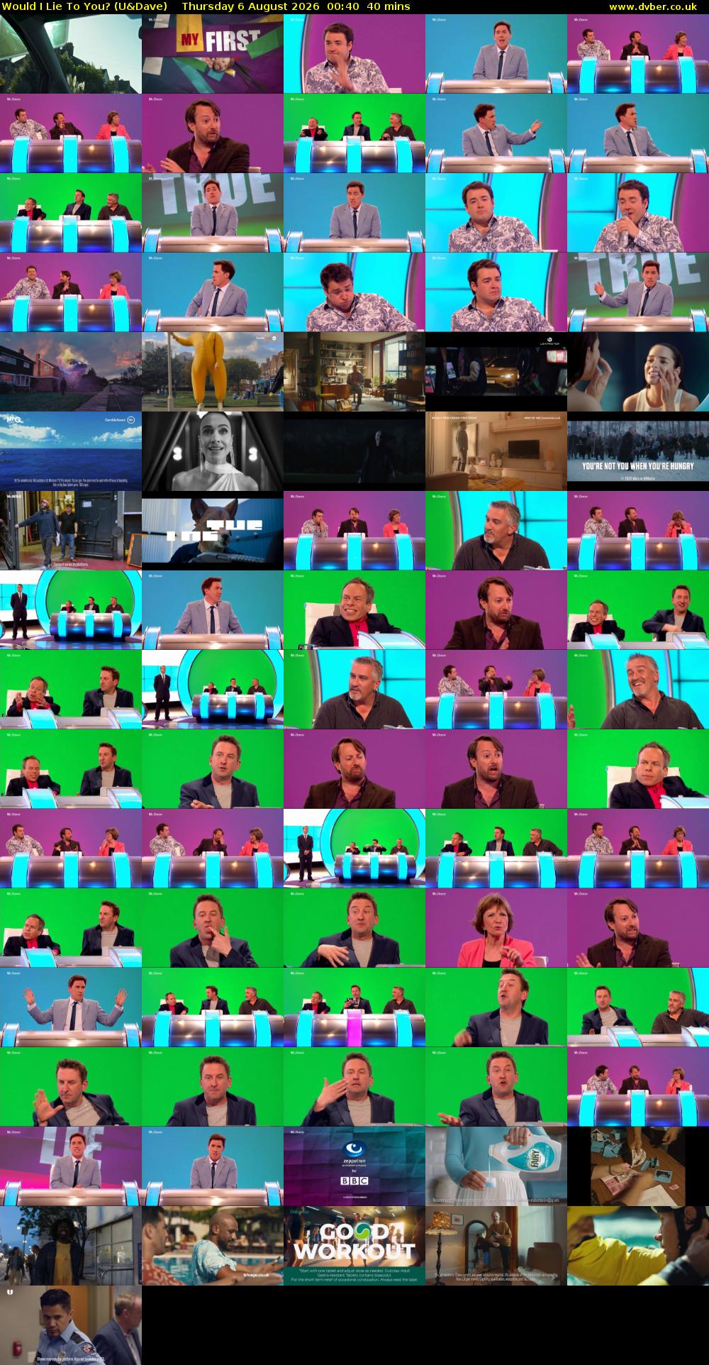 Would I Lie to You? (U&Dave) Thursday 6 August 2026 00:40 - 01:20