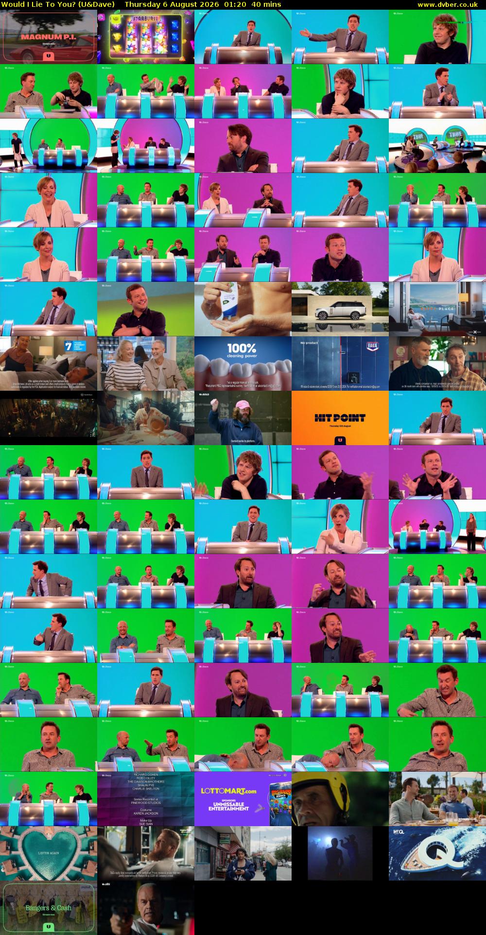 Would I Lie to You? (U&Dave) Thursday 6 August 2026 01:20 - 02:00