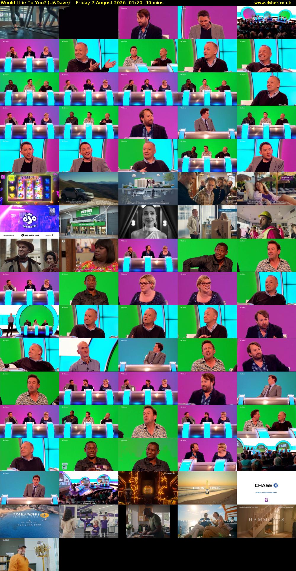 Would I Lie to You? (U&Dave) Friday 7 August 2026 01:20 - 02:00