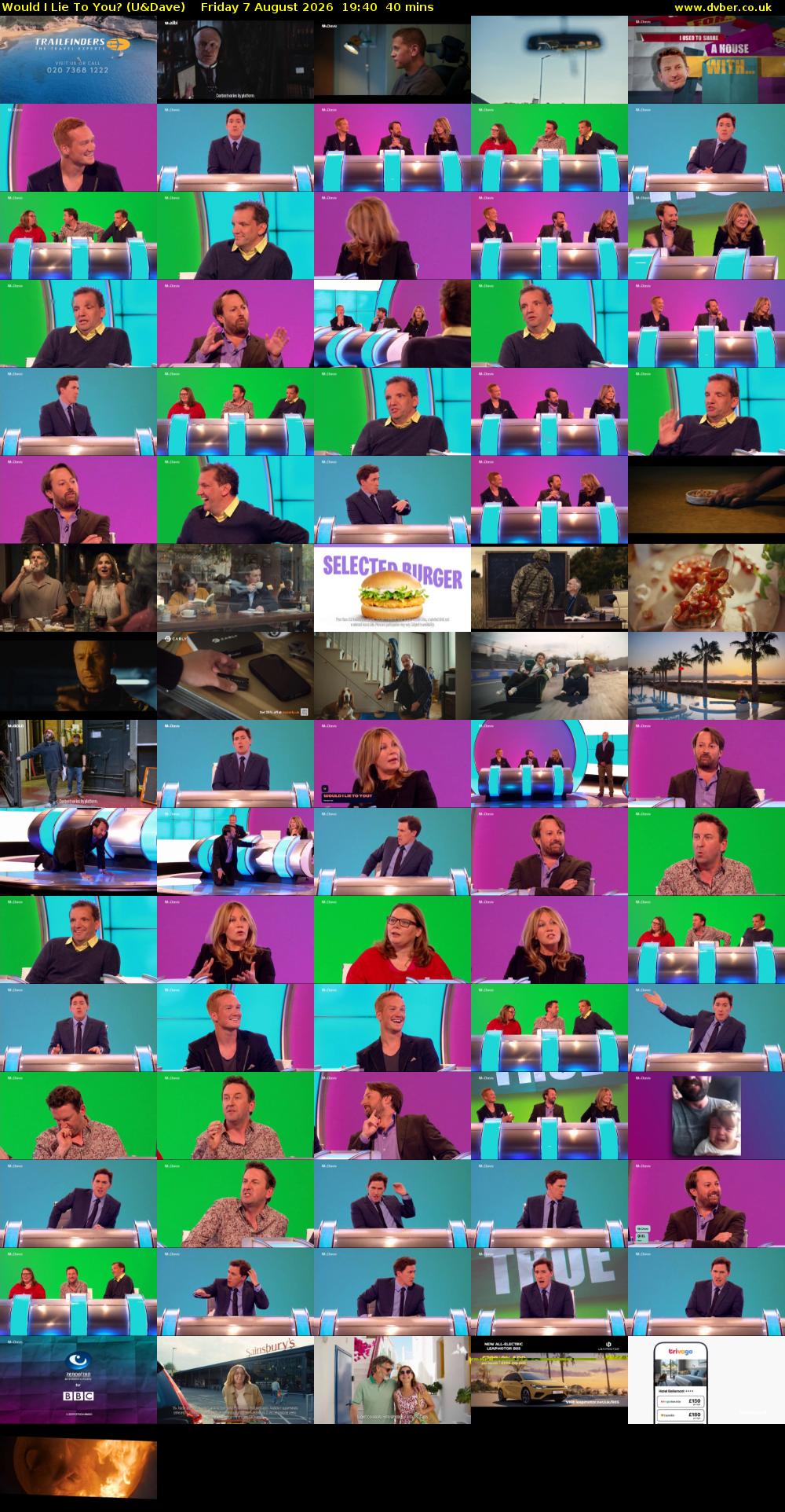 Would I Lie to You? (U&Dave) Friday 7 August 2026 19:40 - 20:20