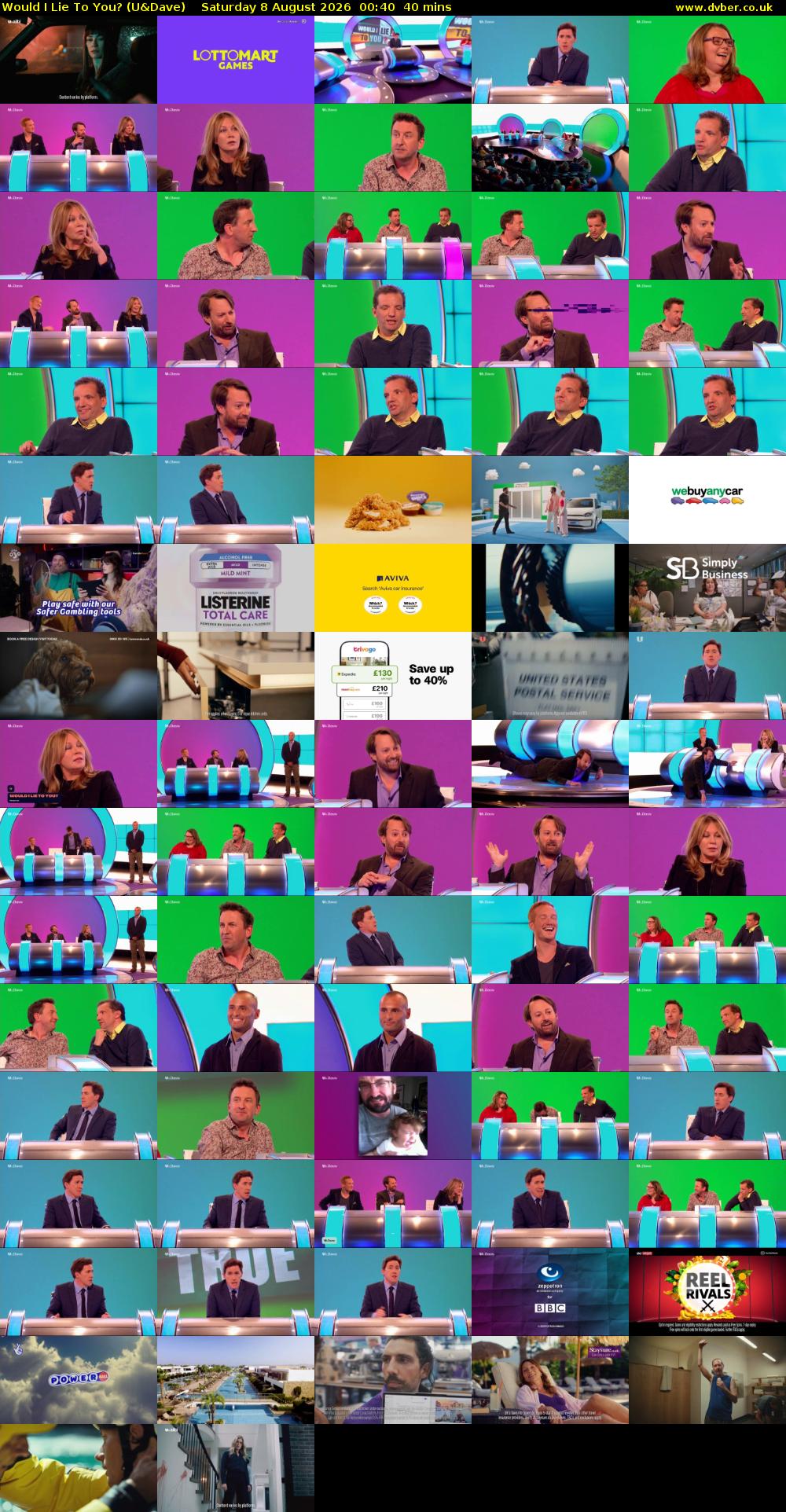 Would I Lie to You? (U&Dave) Saturday 8 August 2026 00:40 - 01:20