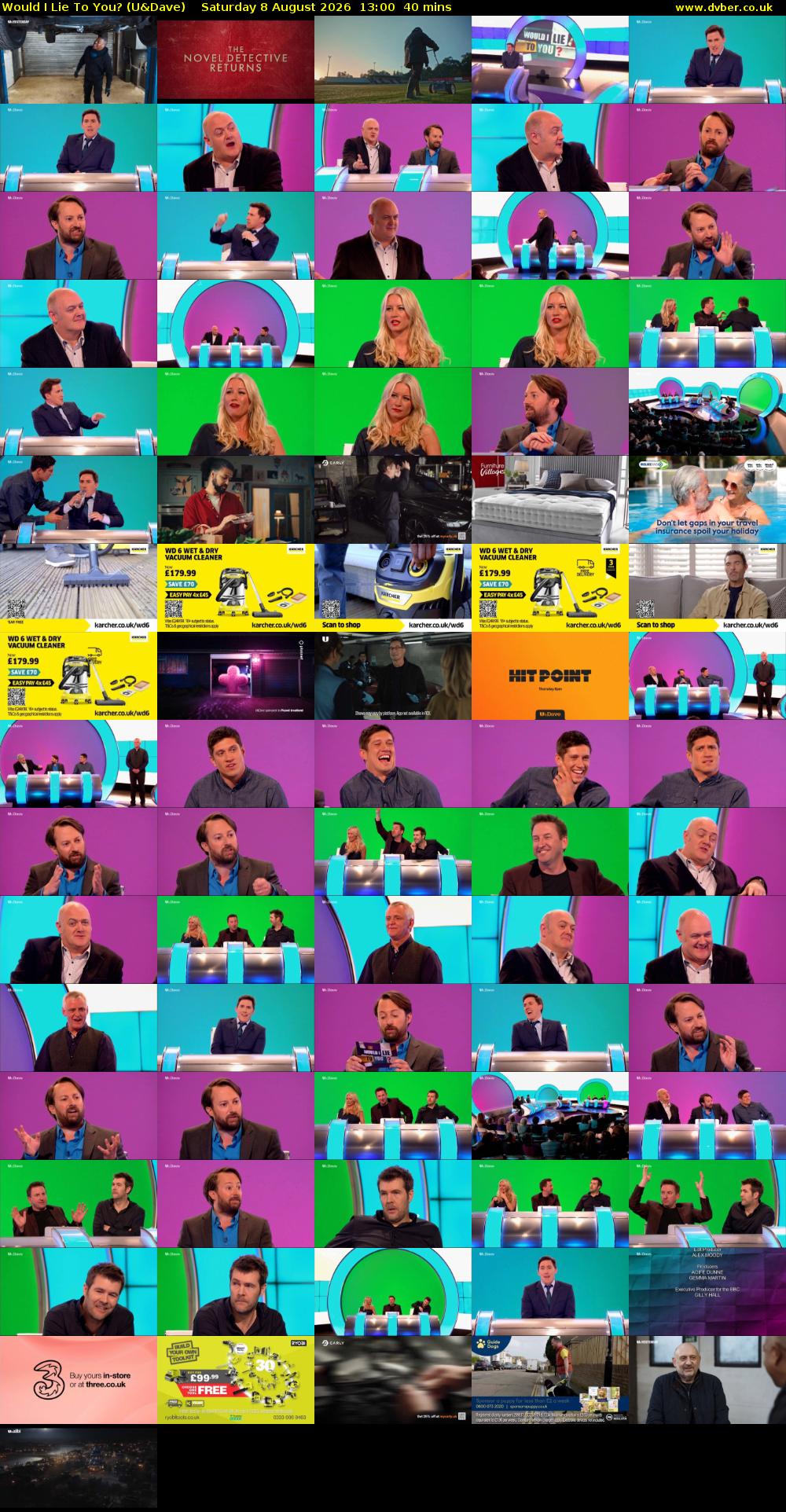 Would I Lie to You? (U&Dave) Saturday 8 August 2026 13:00 - 13:40
