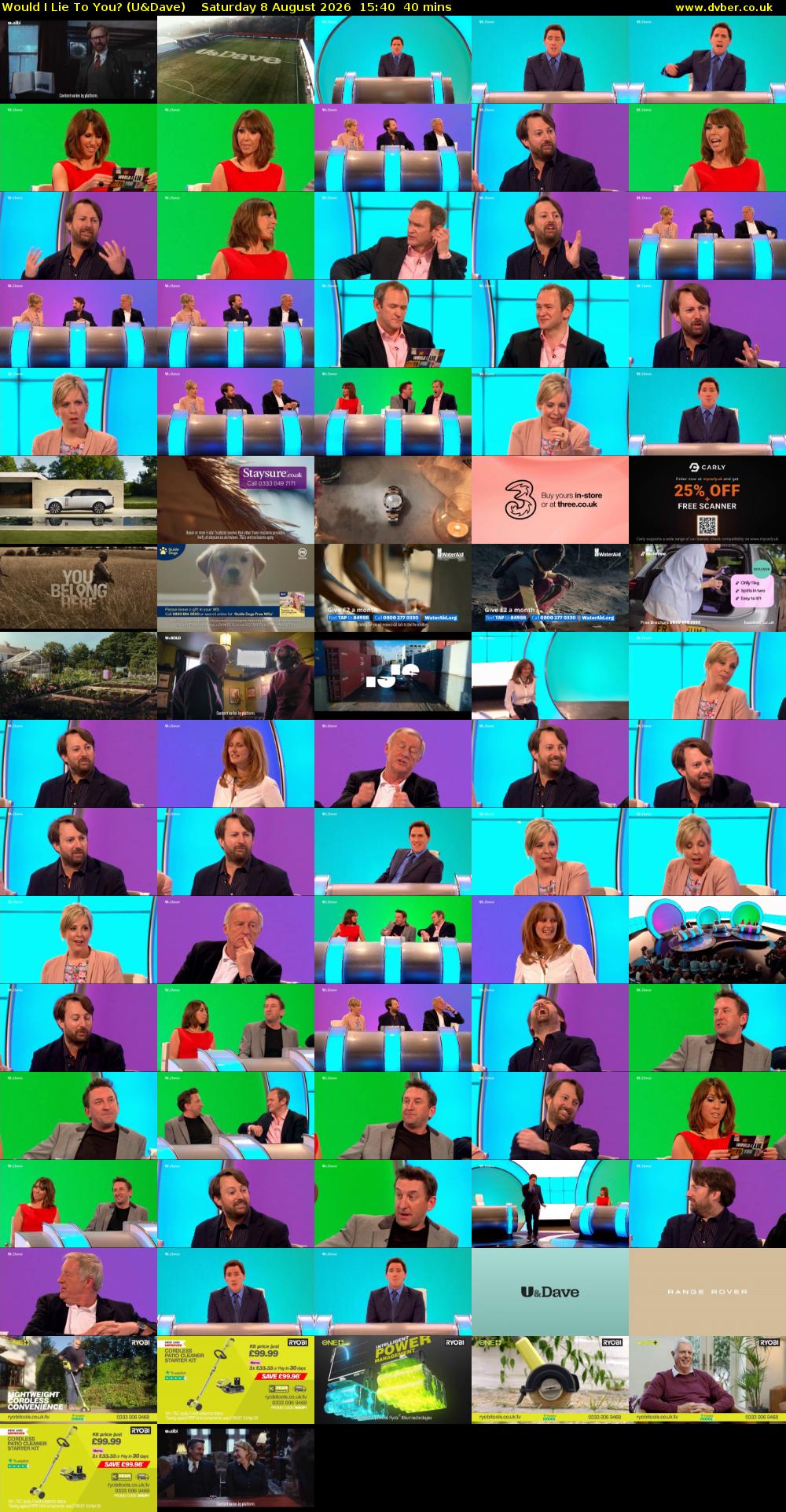 Would I Lie to You? (U&Dave) Saturday 8 August 2026 15:40 - 16:20