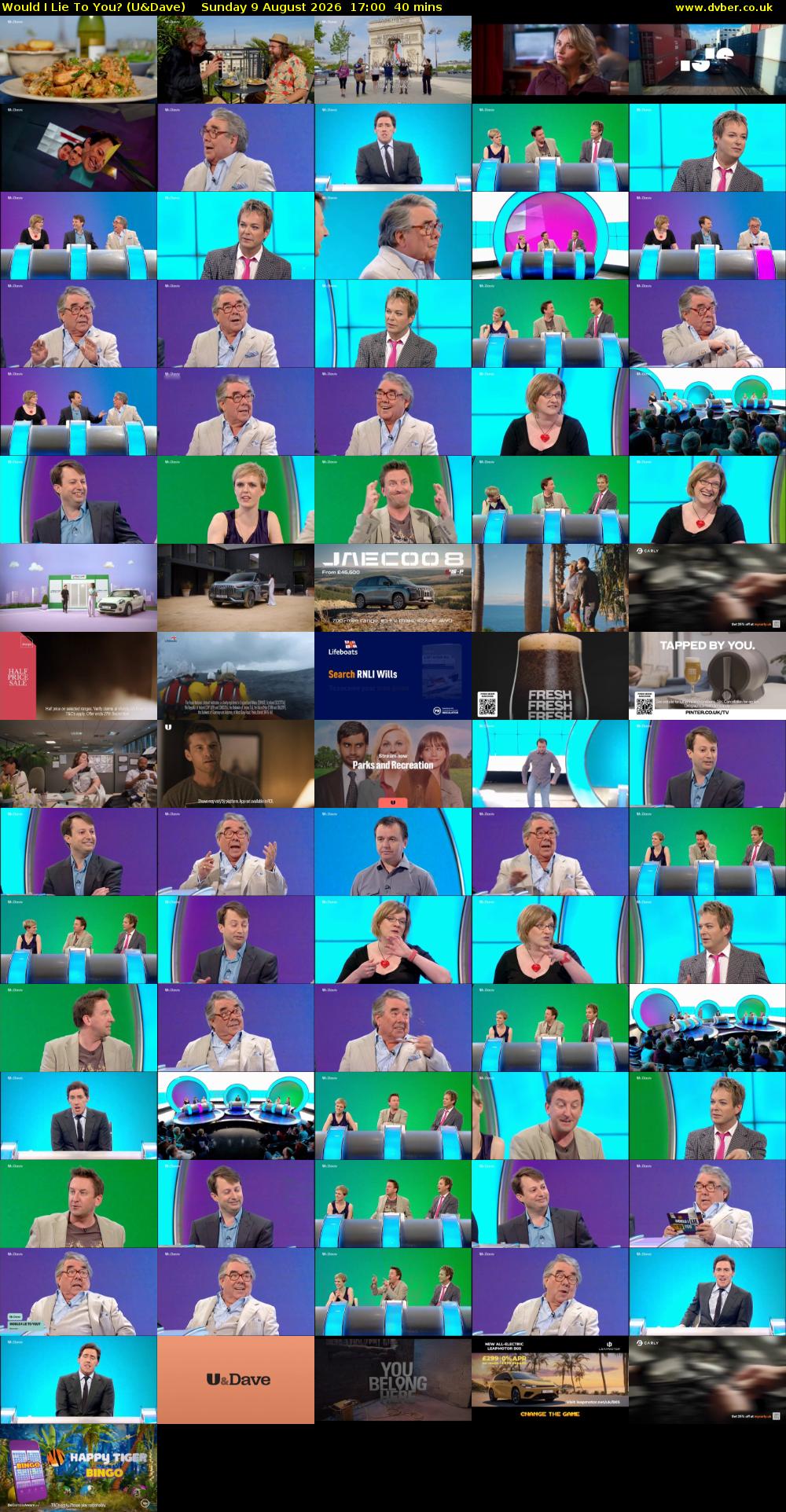 Would I Lie to You? (U&Dave) Sunday 9 August 2026 17:00 - 17:40