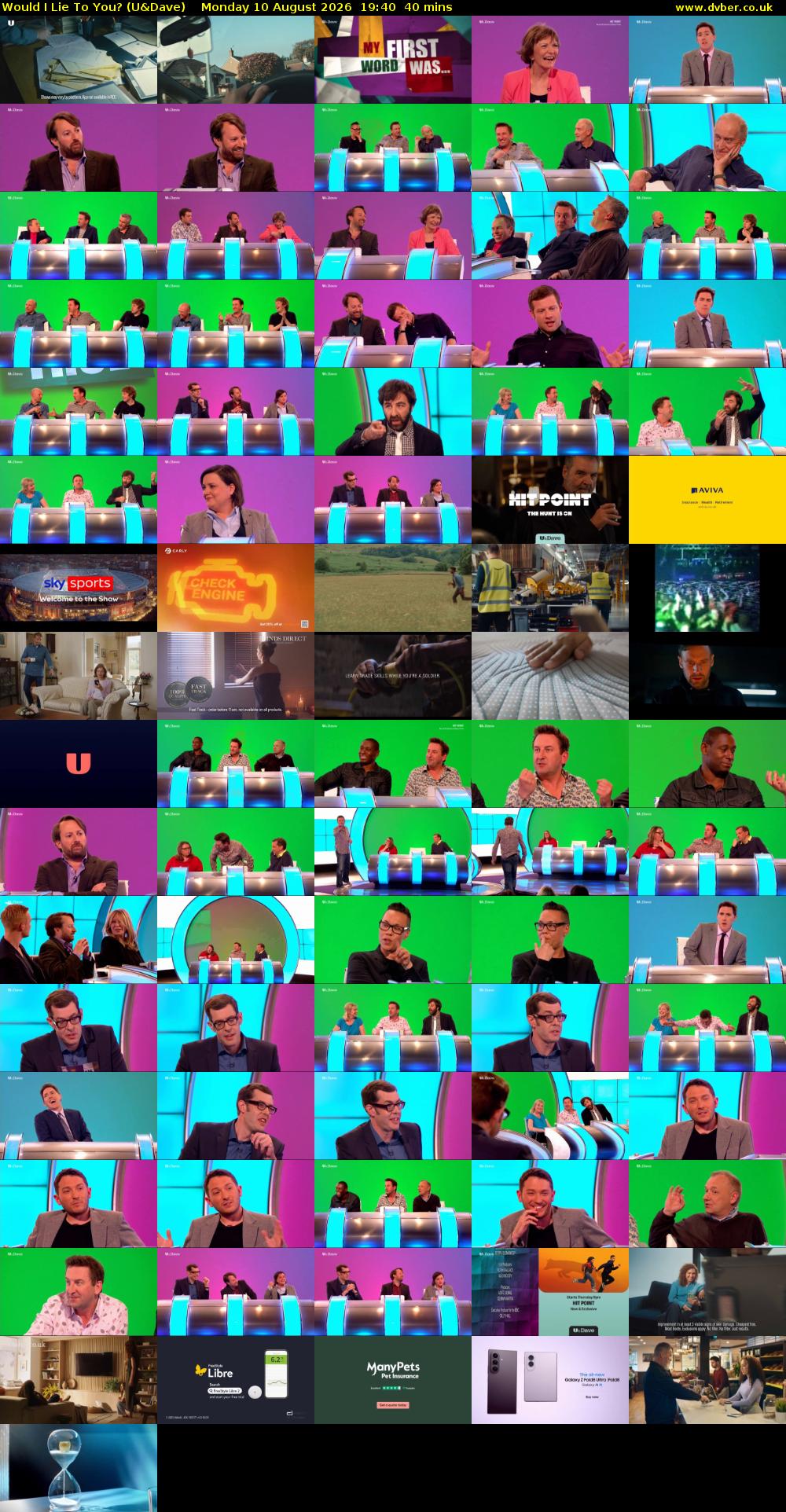 Would I Lie to You? (U&Dave) Monday 10 August 2026 19:40 - 20:20