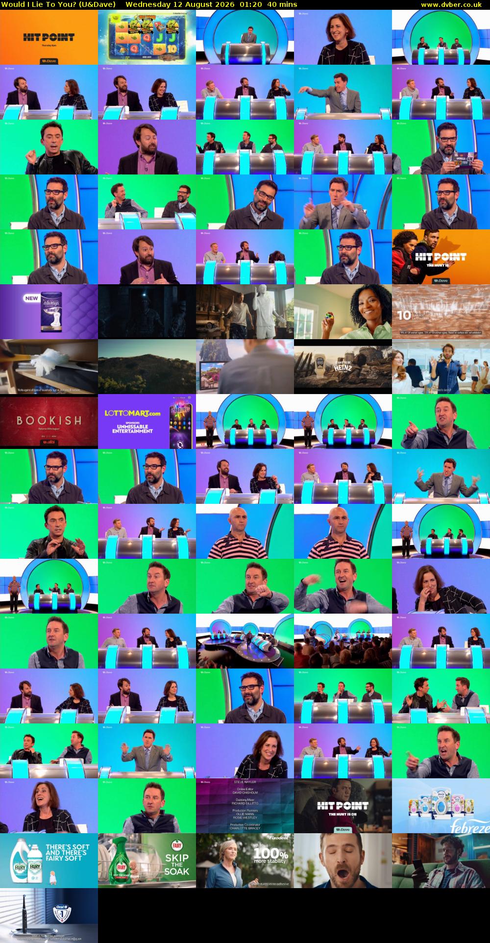 Would I Lie to You? (U&Dave) Wednesday 12 August 2026 01:20 - 02:00