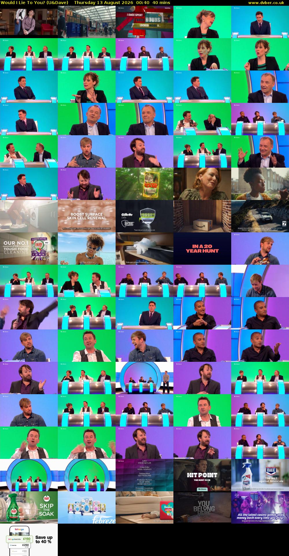 Would I Lie to You? (U&Dave) Thursday 13 August 2026 00:40 - 01:20