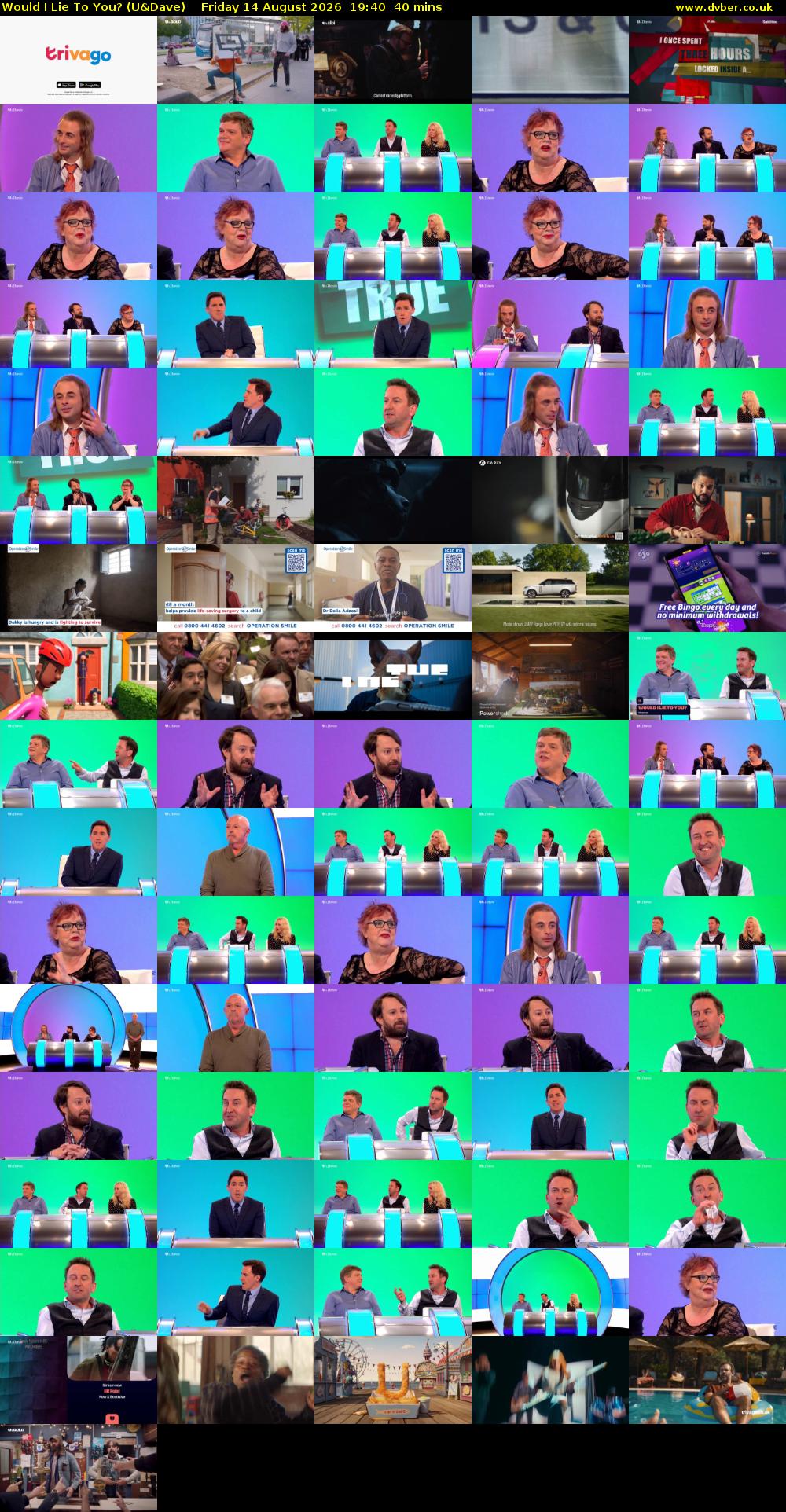 Would I Lie to You? (U&Dave) Friday 14 August 2026 19:40 - 20:20
